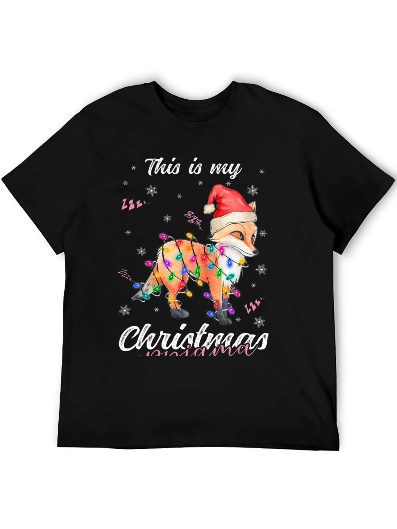 Christmas Fox Mama T-Shirt