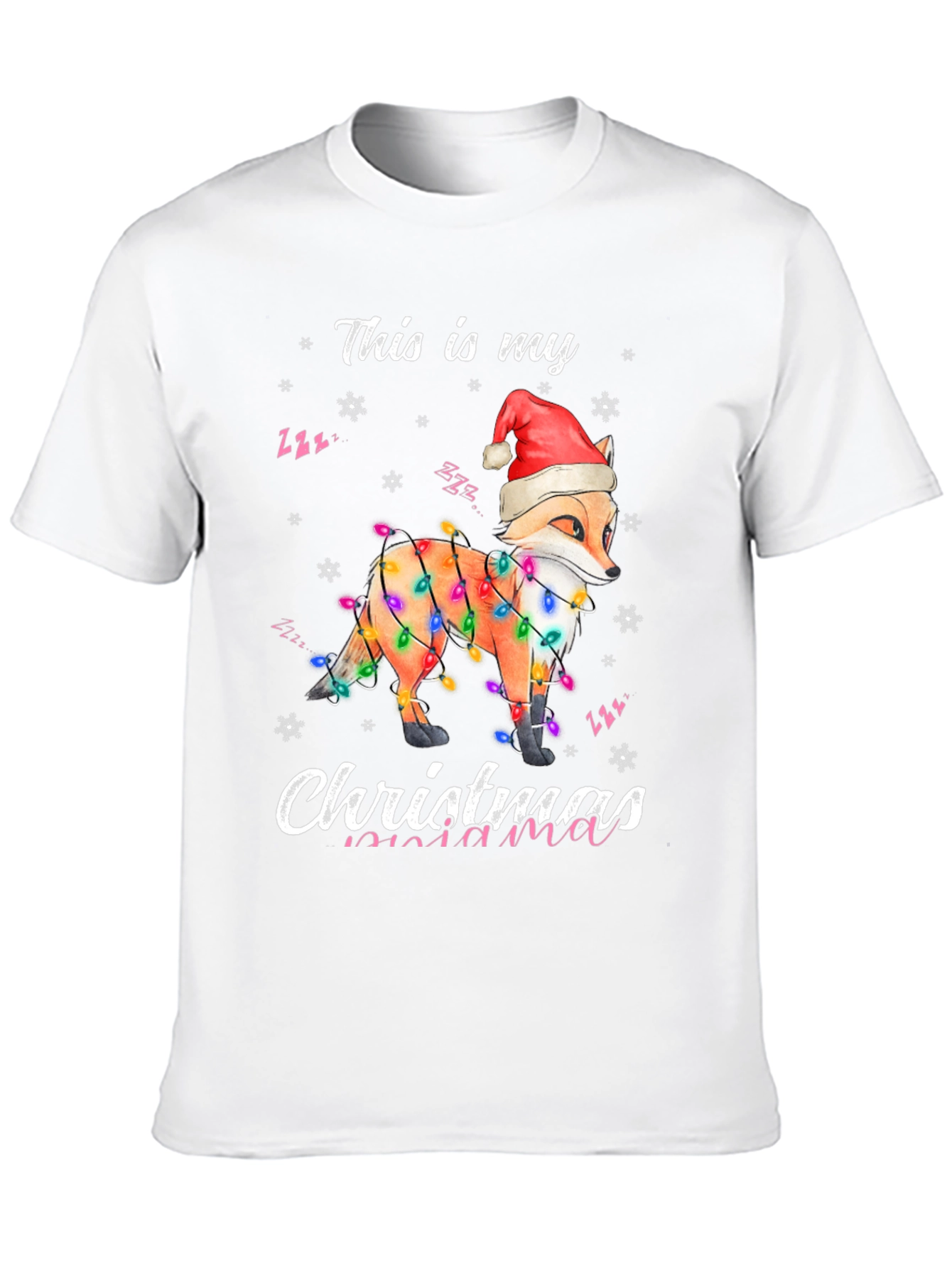 Christmas Fox Mama T-Shirt