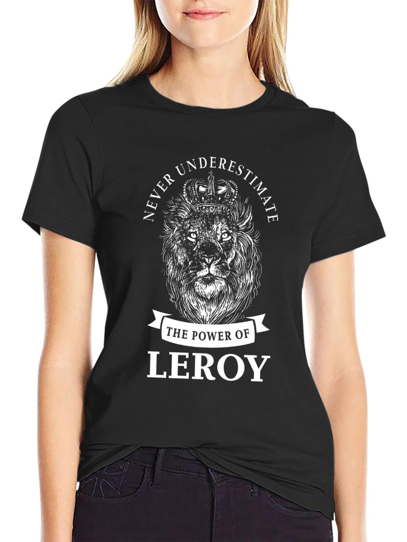 Never Underestimate Leroy Lion Graphic T-Shirt