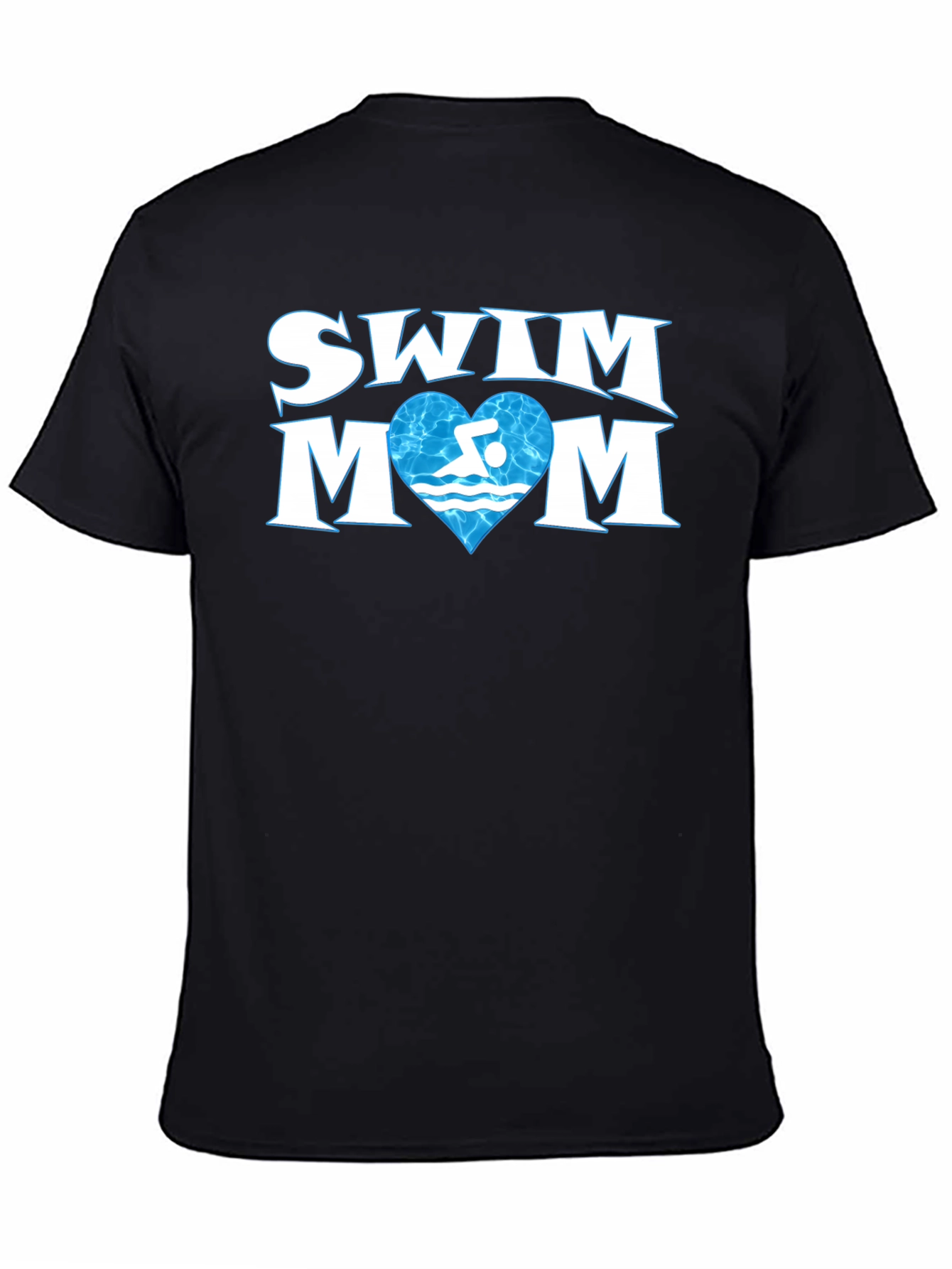 Swim Mom T-Shirt - Love Swimming Heart