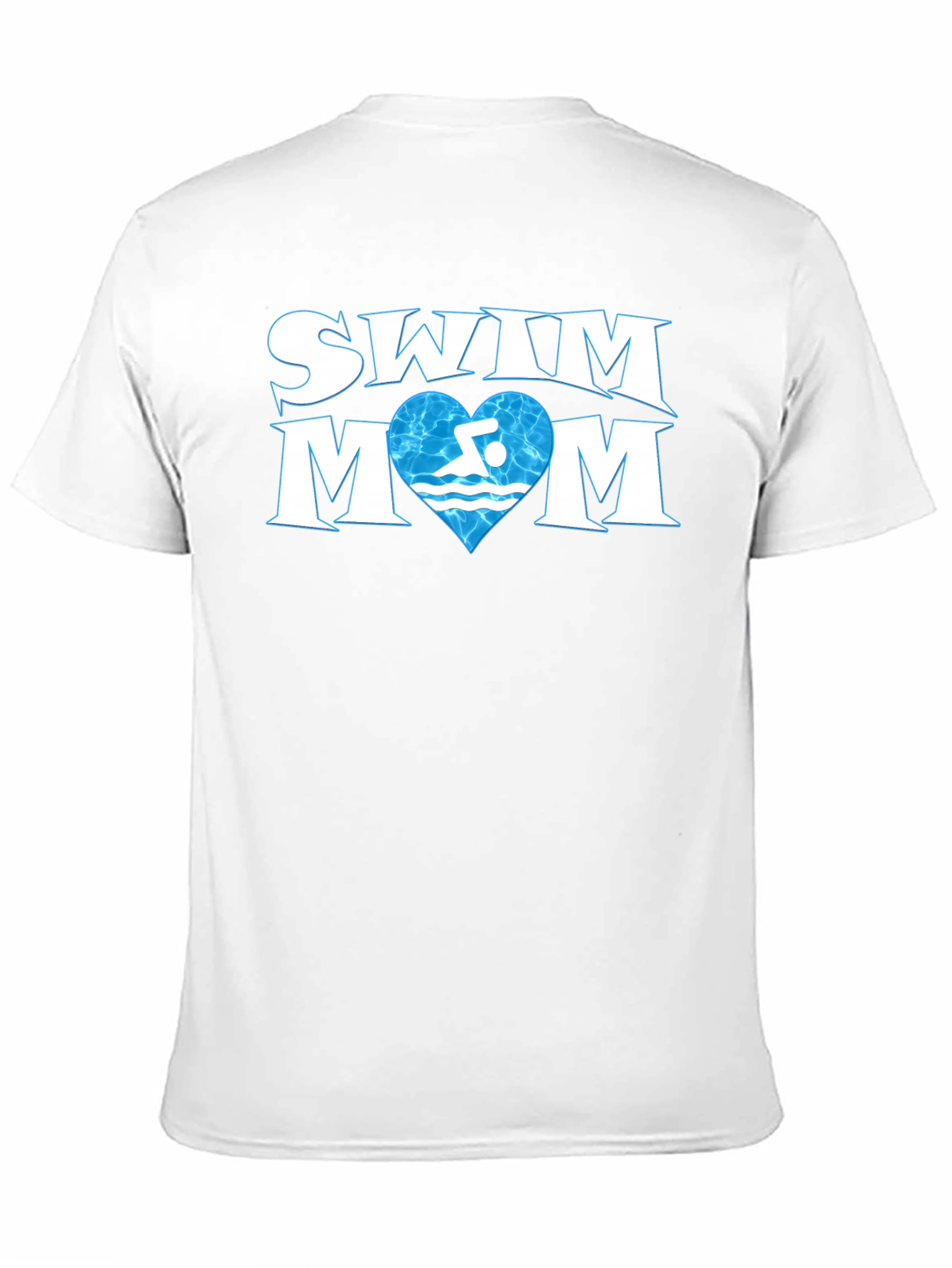 Swim Mom T-Shirt - Love Swimming Heart