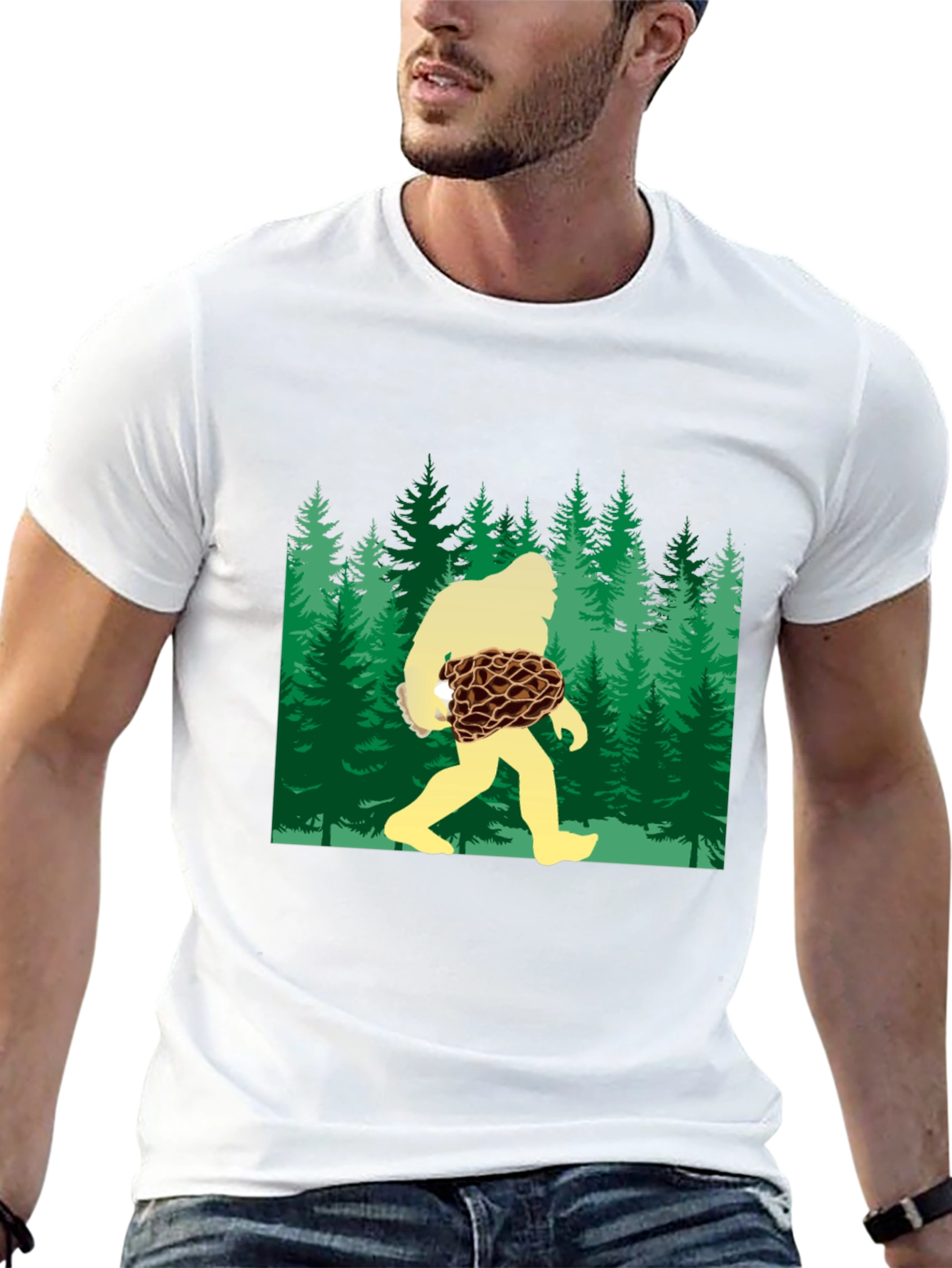 Bigfoot Morel Mushroom T-Shirt