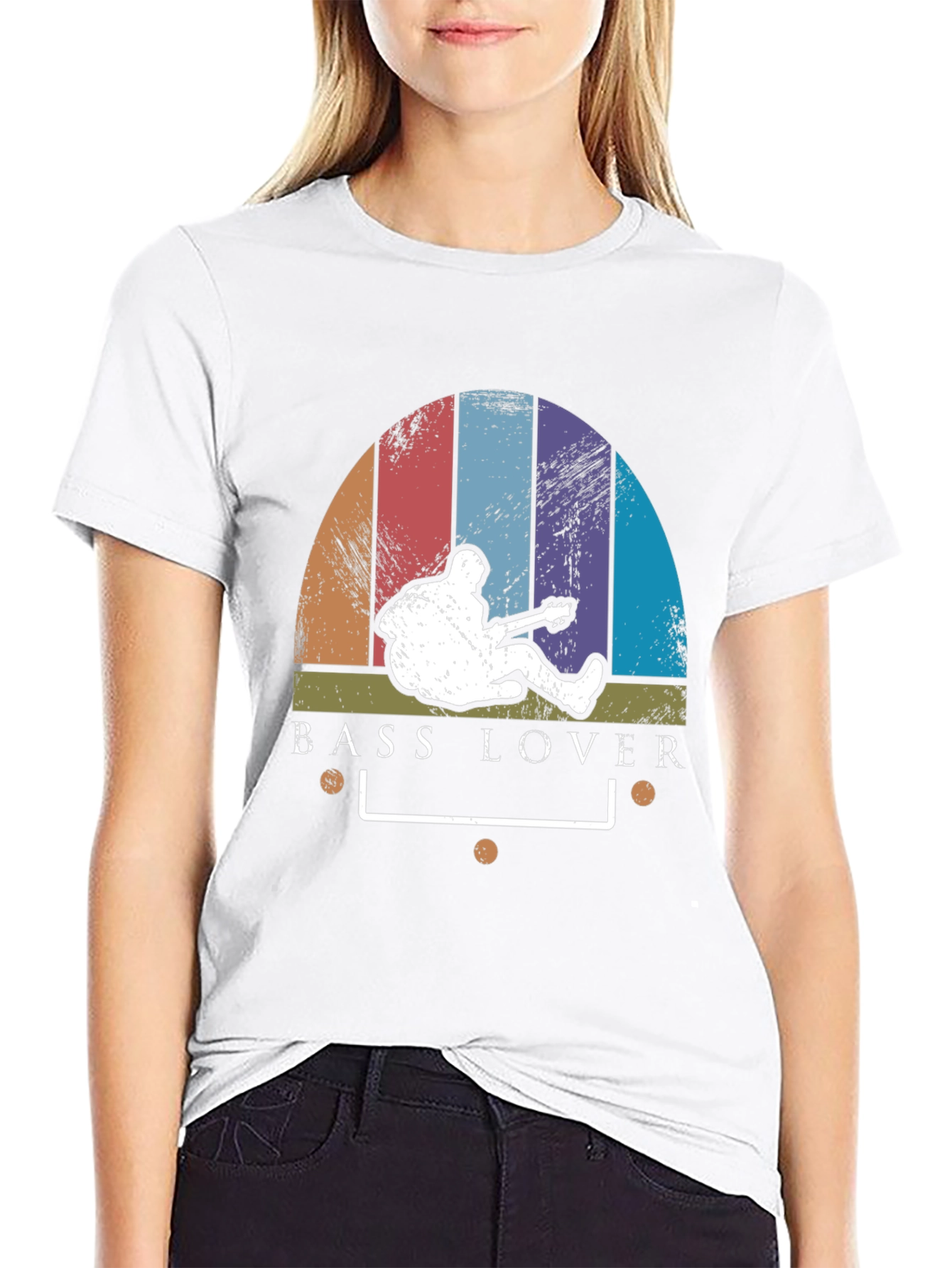 Retro Bass Lover T-Shirt - Musician Tee
