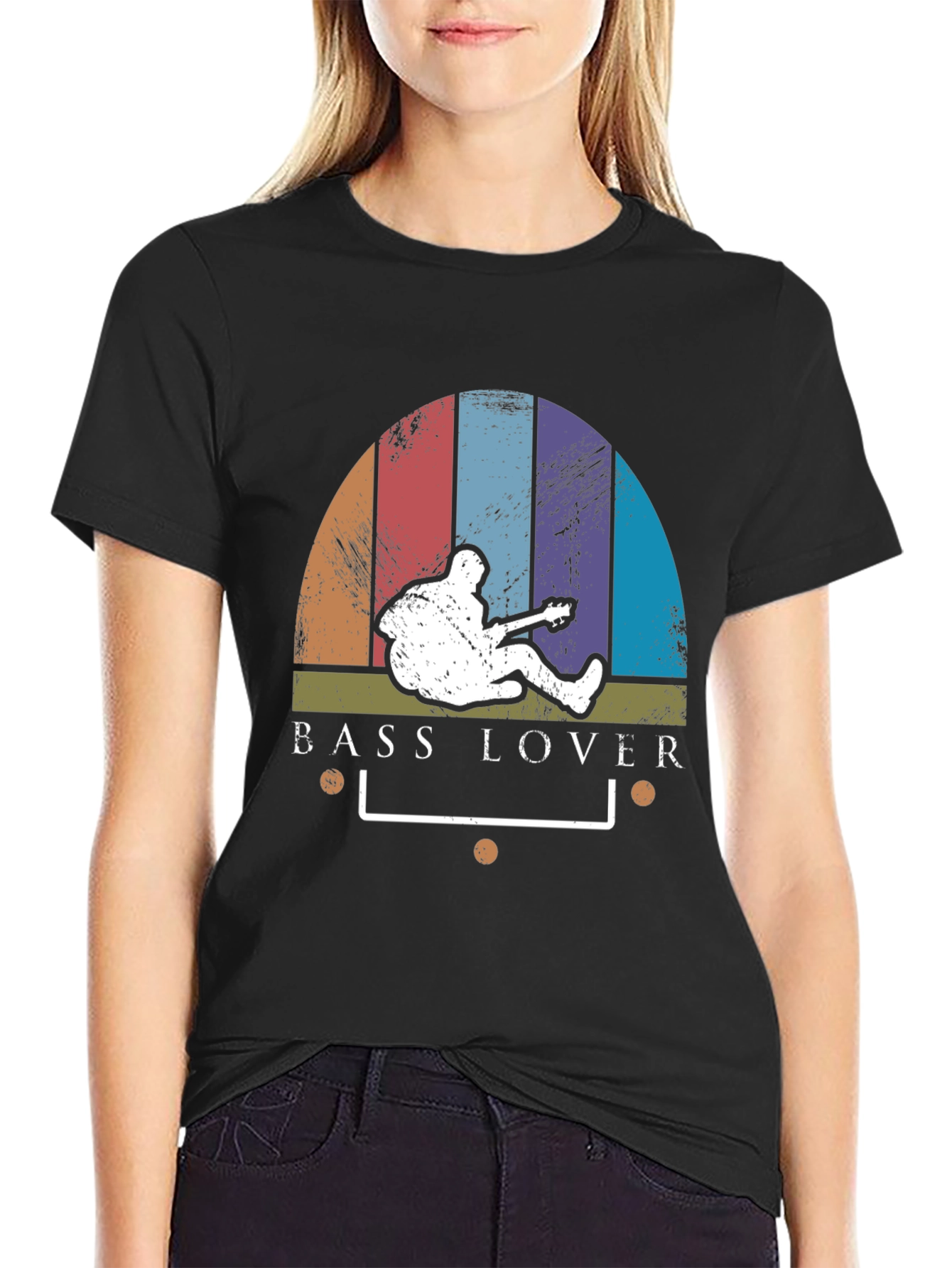 Retro Bass Lover T-Shirt - Musician Tee
