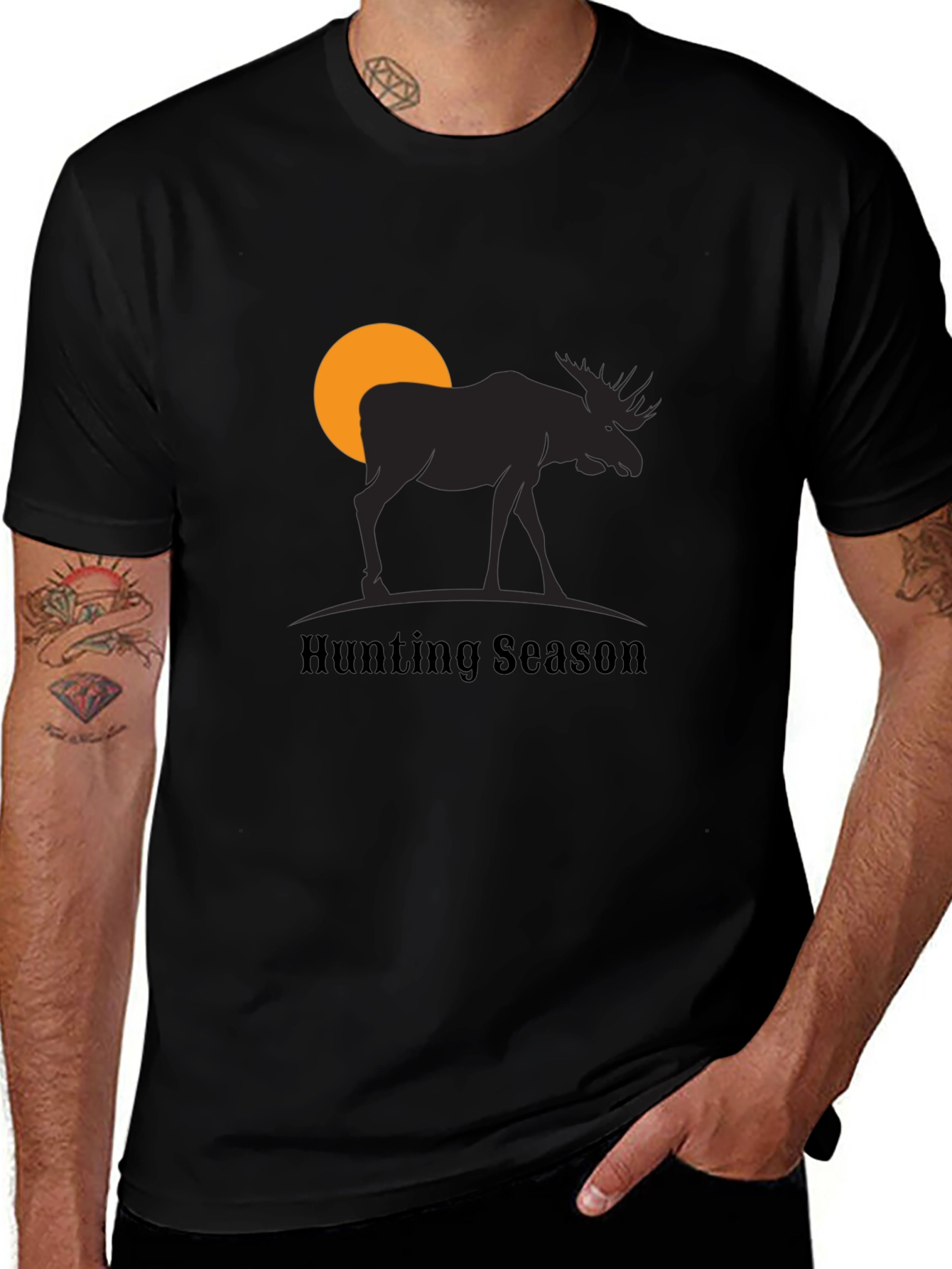 Hunting Season Moose Graphic T-Shirt