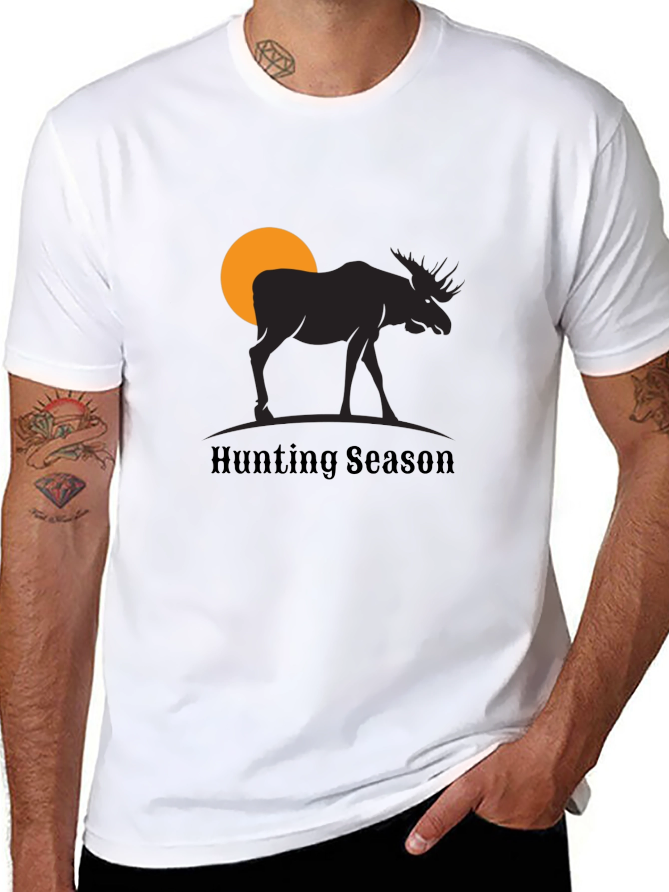 Hunting Season Moose Graphic T-Shirt