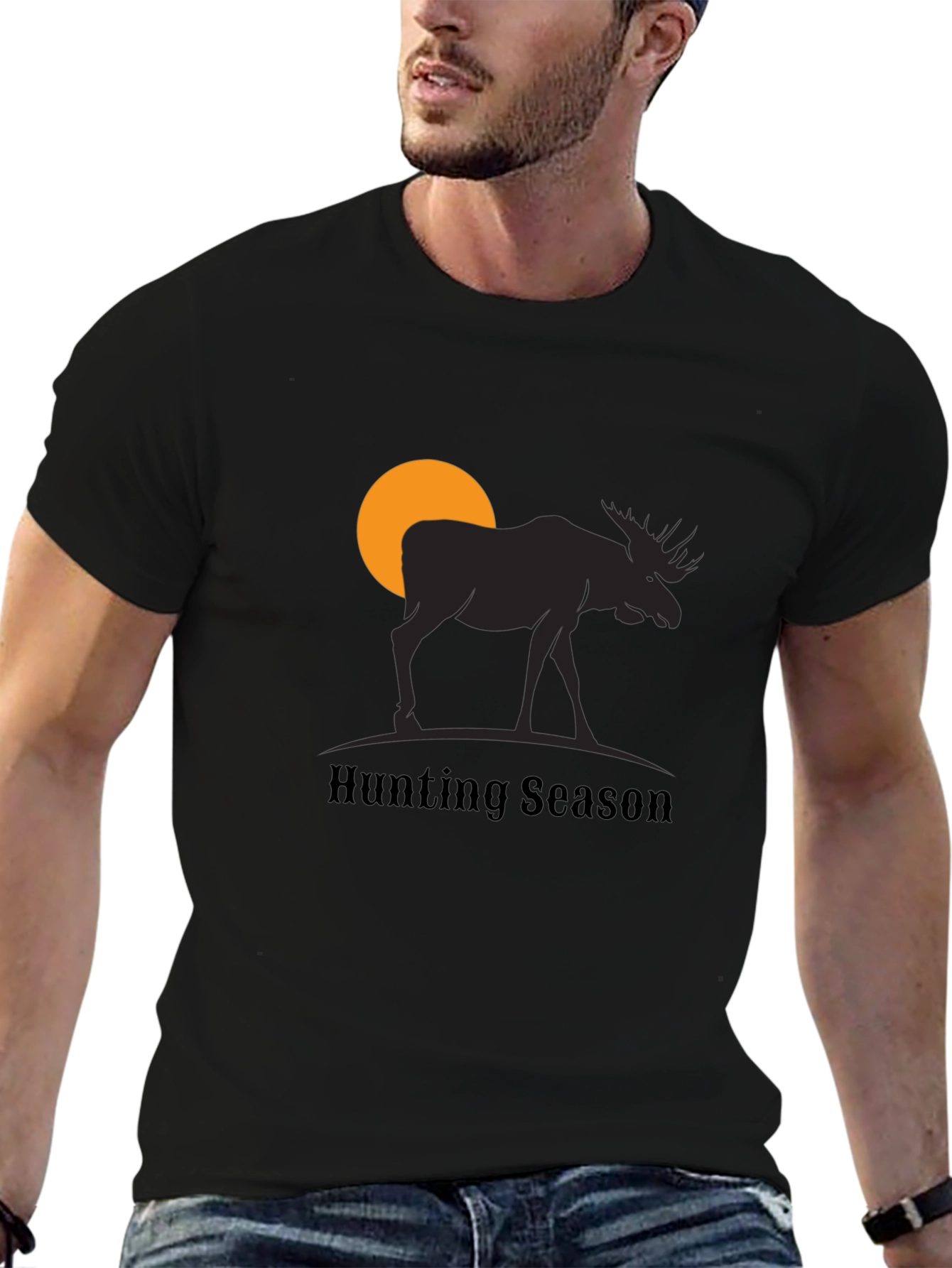 Hunting Season Moose Graphic T-Shirt