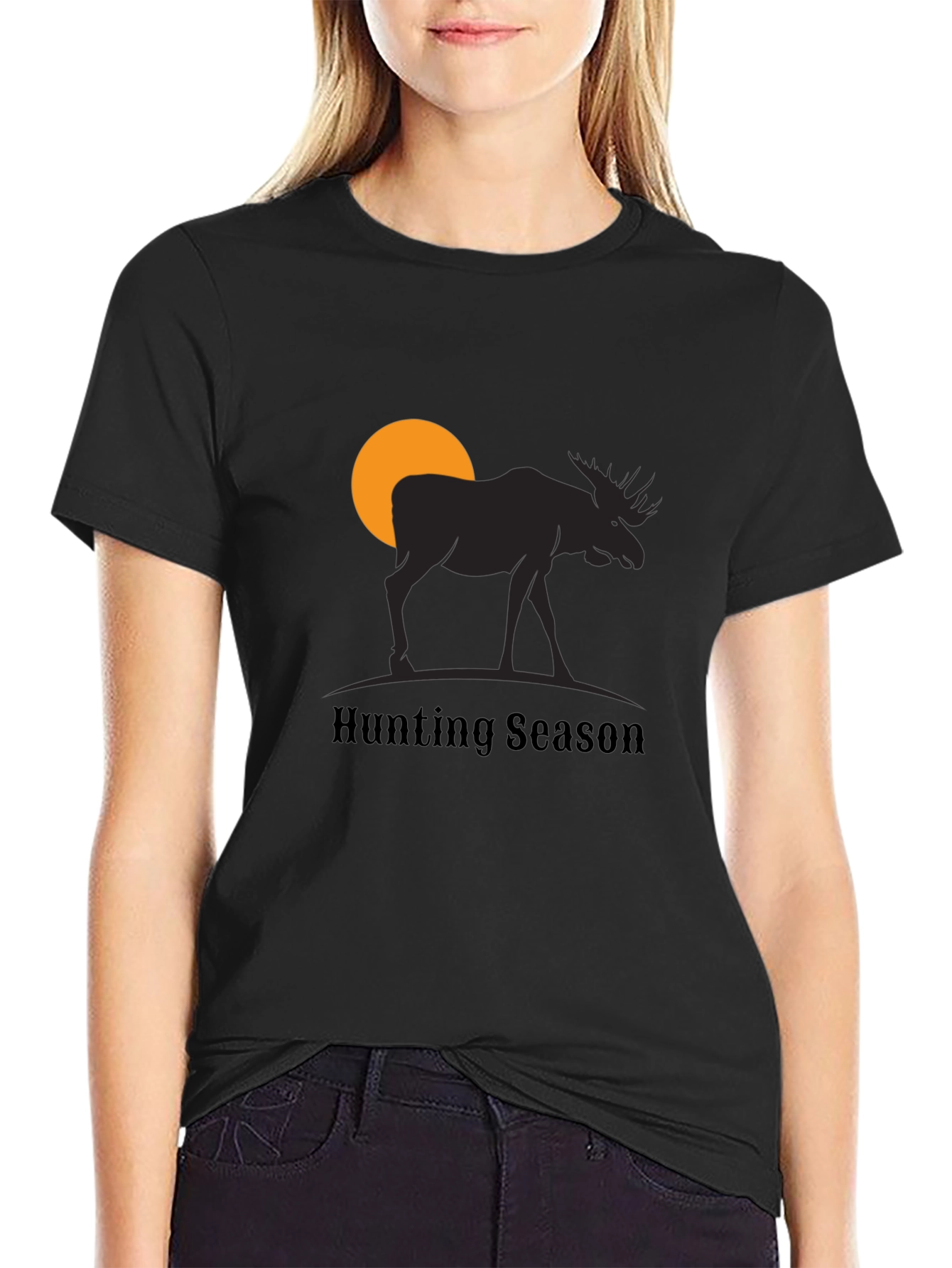 Hunting Season Moose Graphic T-Shirt