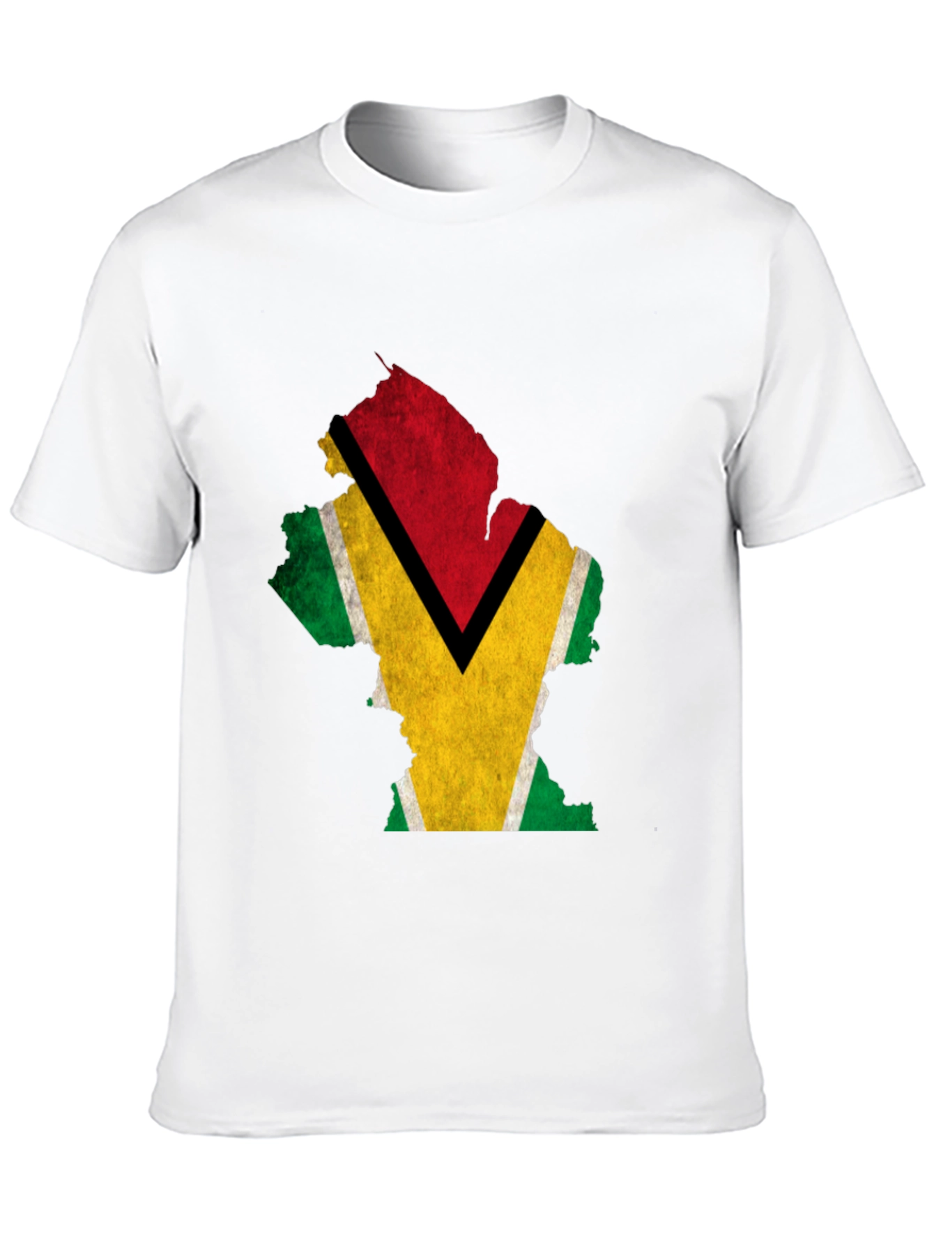 Guyana Flag Map T-Shirt - Patriotic Pride Tee