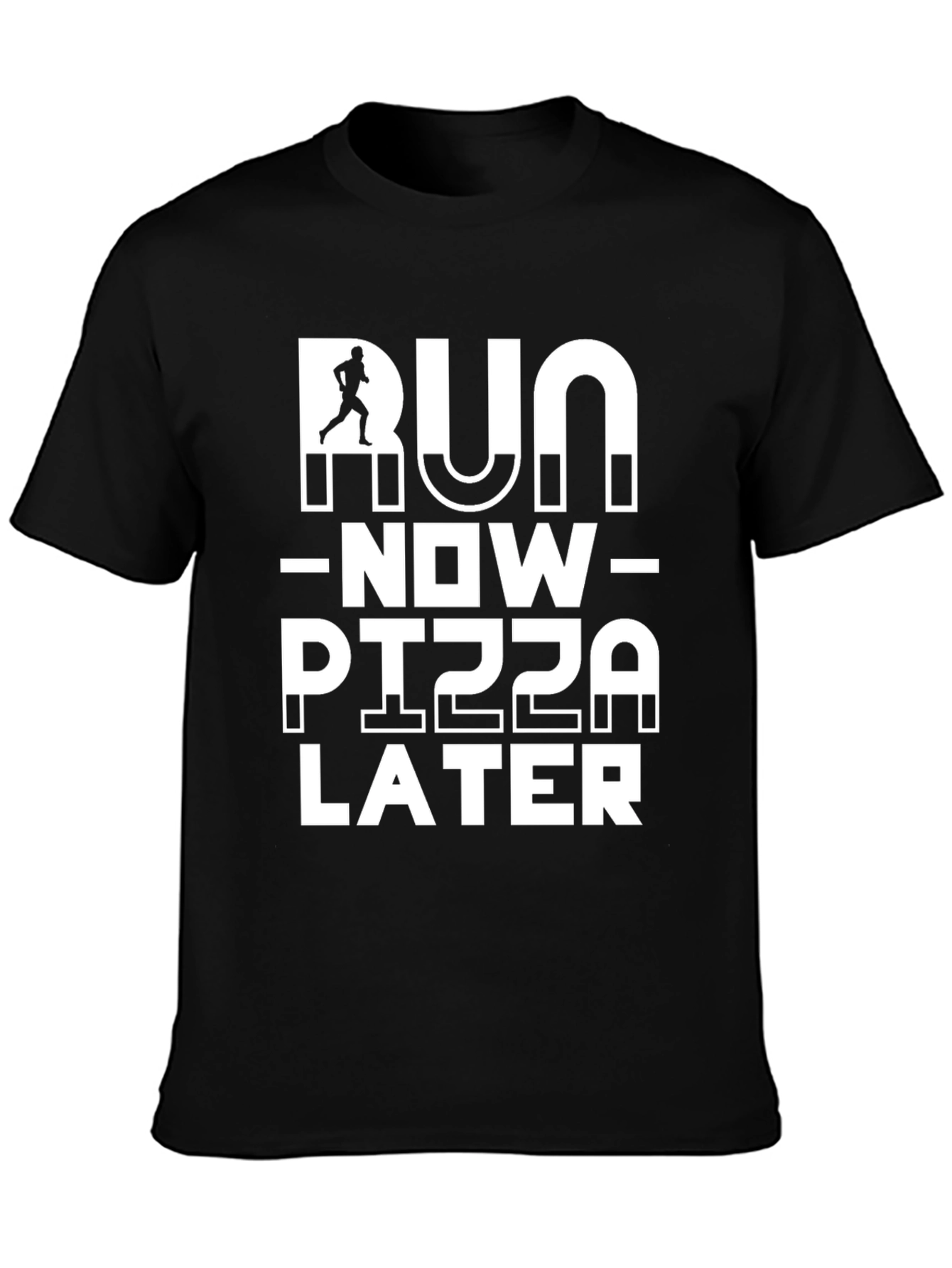Run Now Pizza Later Graphic Tee