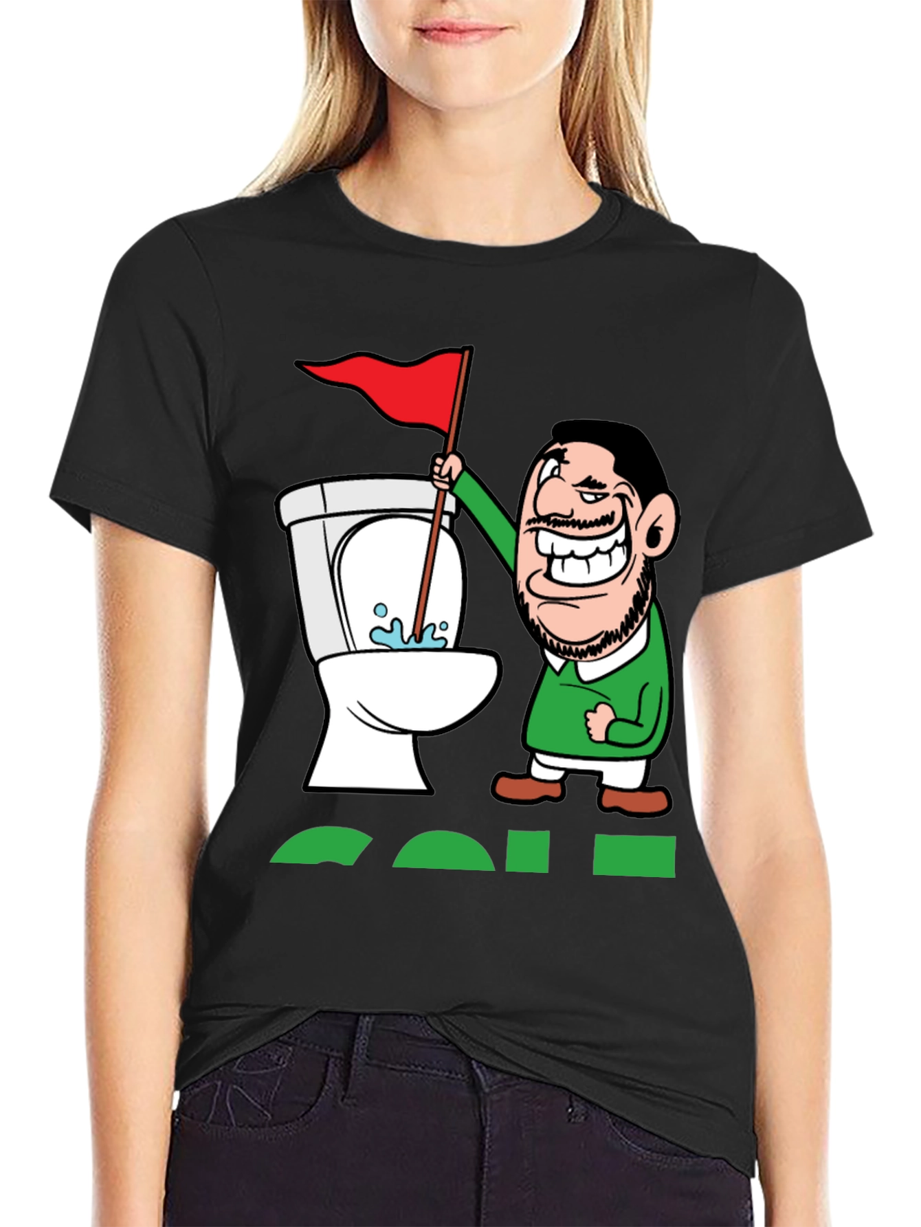 Toilet Humor Golf Tee