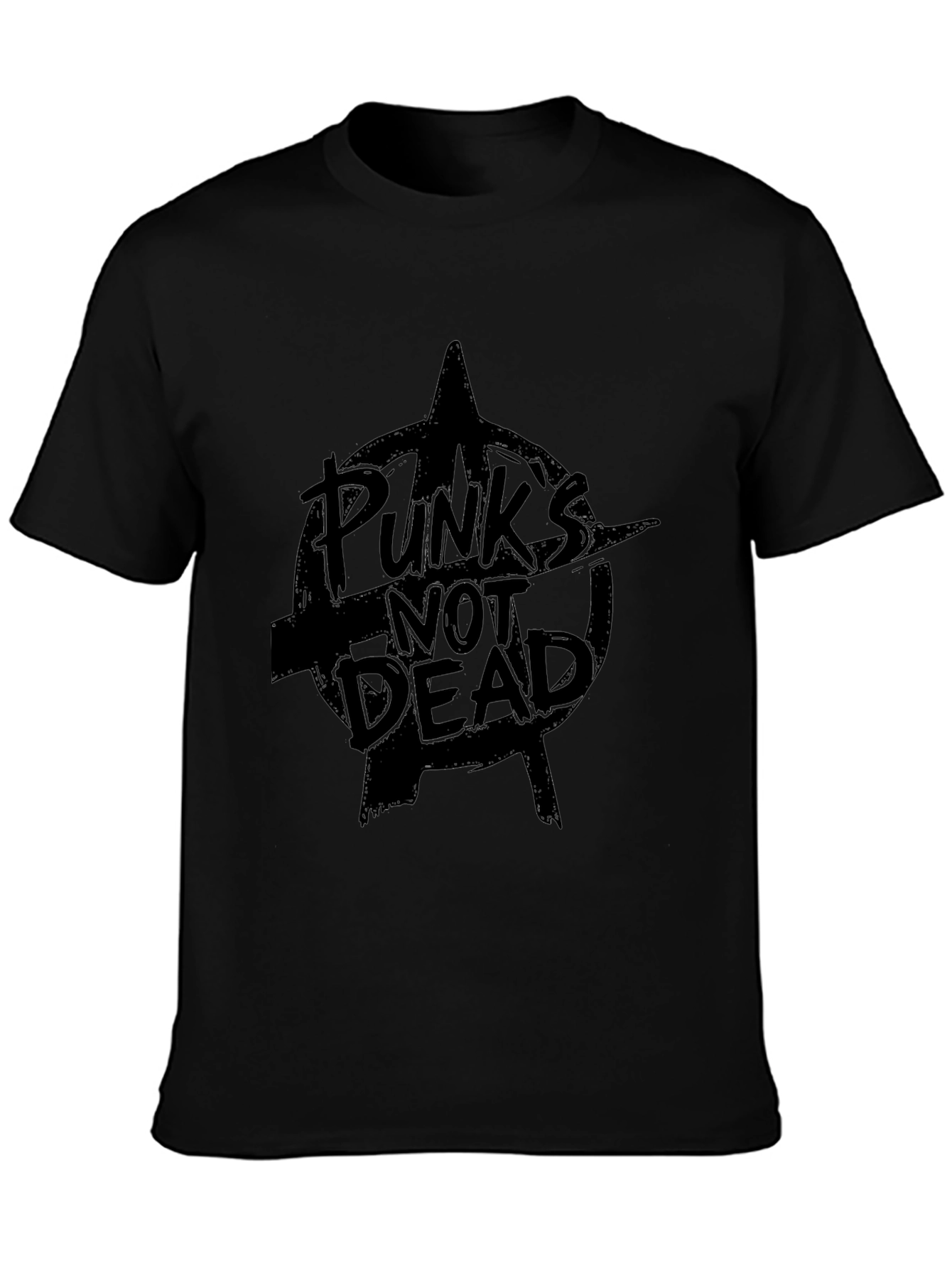 Punks Not Dead Graphic Black Tee