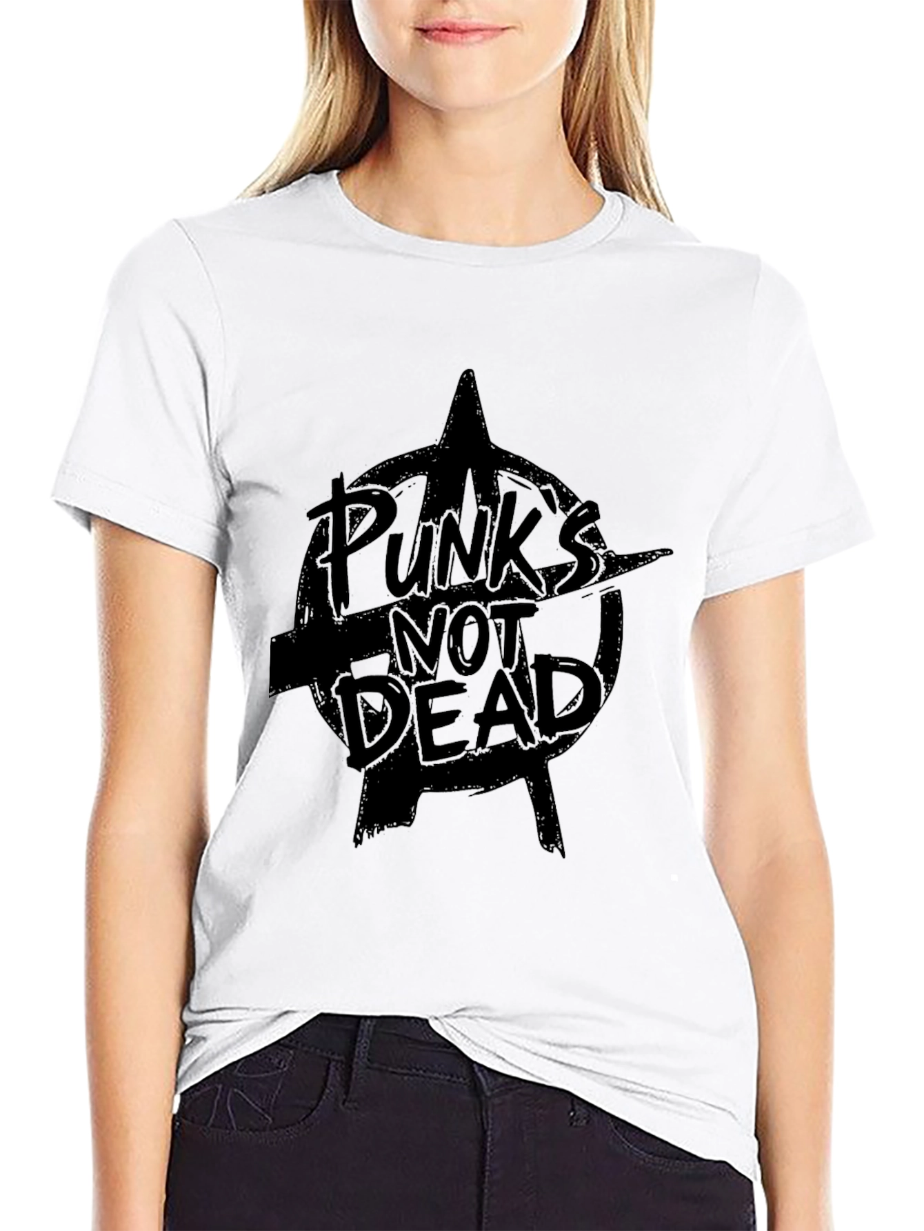Punks Not Dead Graphic Black Tee