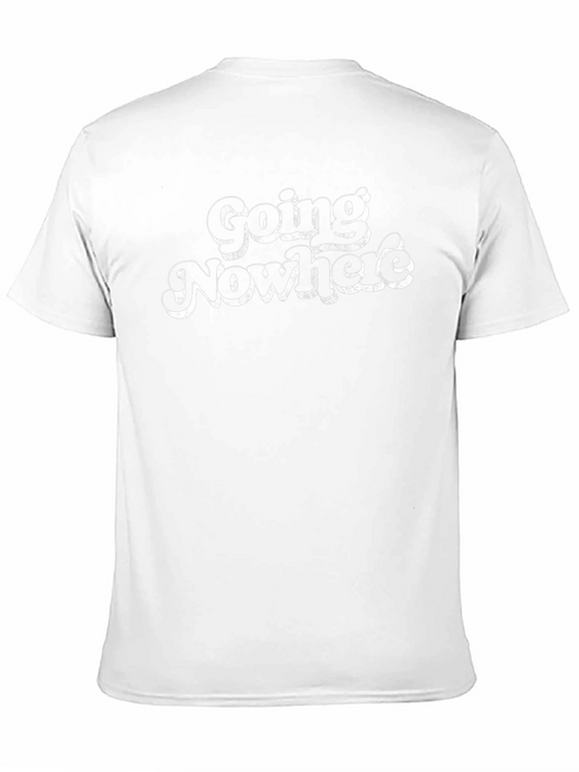 Going Nowhere Graphic Tee - Black Crew Neck Shirt