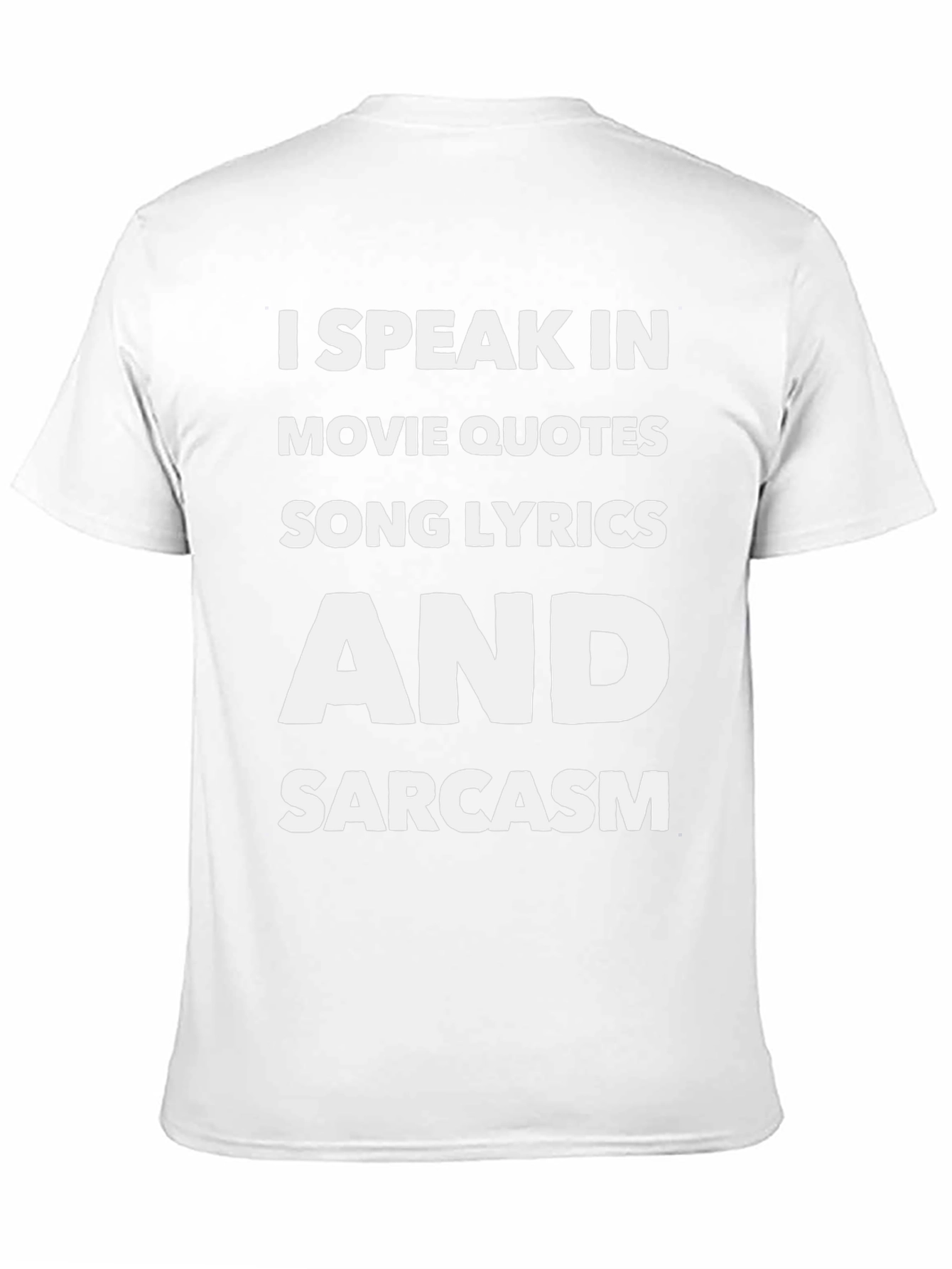 I Speak In Movie Quotes Black Graphic T-Shirt