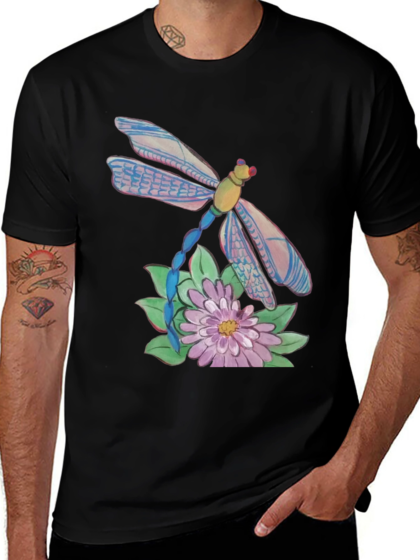 Dragonfly Graphic T-Shirt - Nature Inspired Design