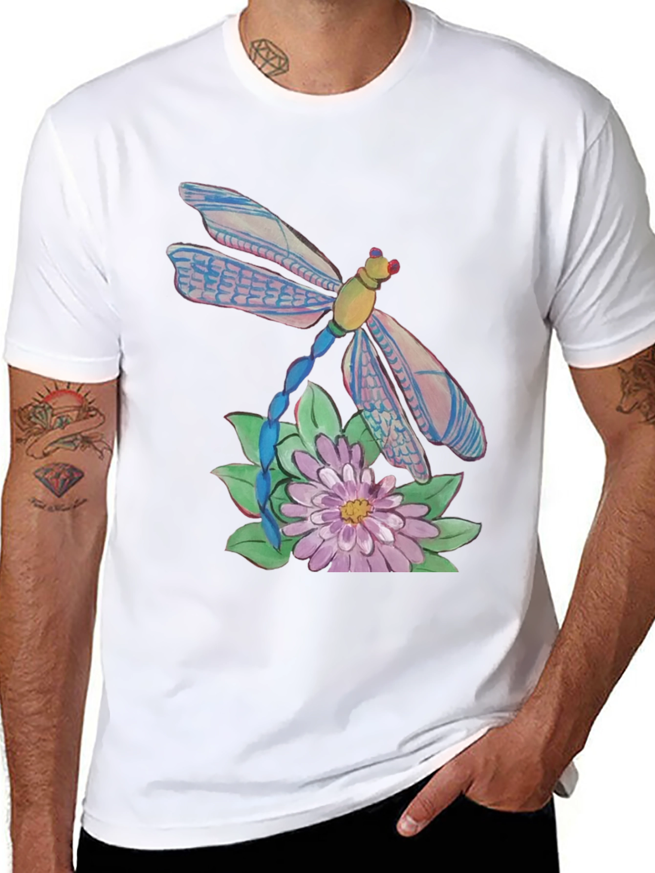 Dragonfly Graphic T-Shirt - Nature Inspired Design