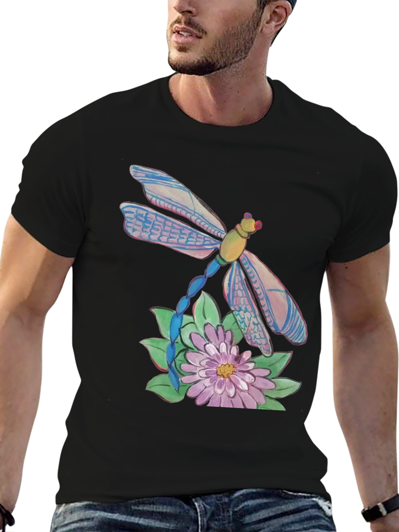 Dragonfly Graphic T-Shirt - Nature Inspired Design