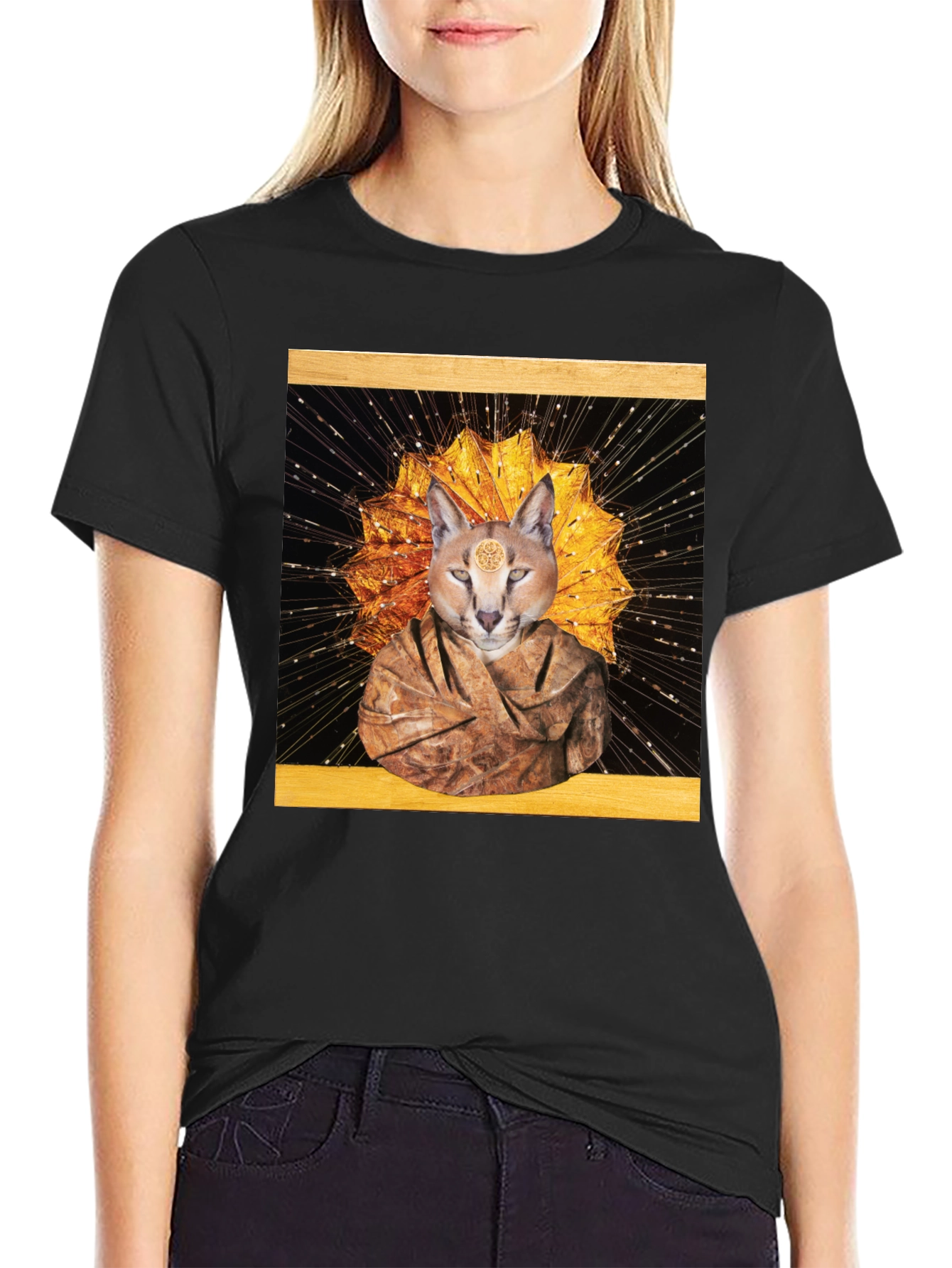 Mystic Feline T-Shirt - Unique Graphic Tee