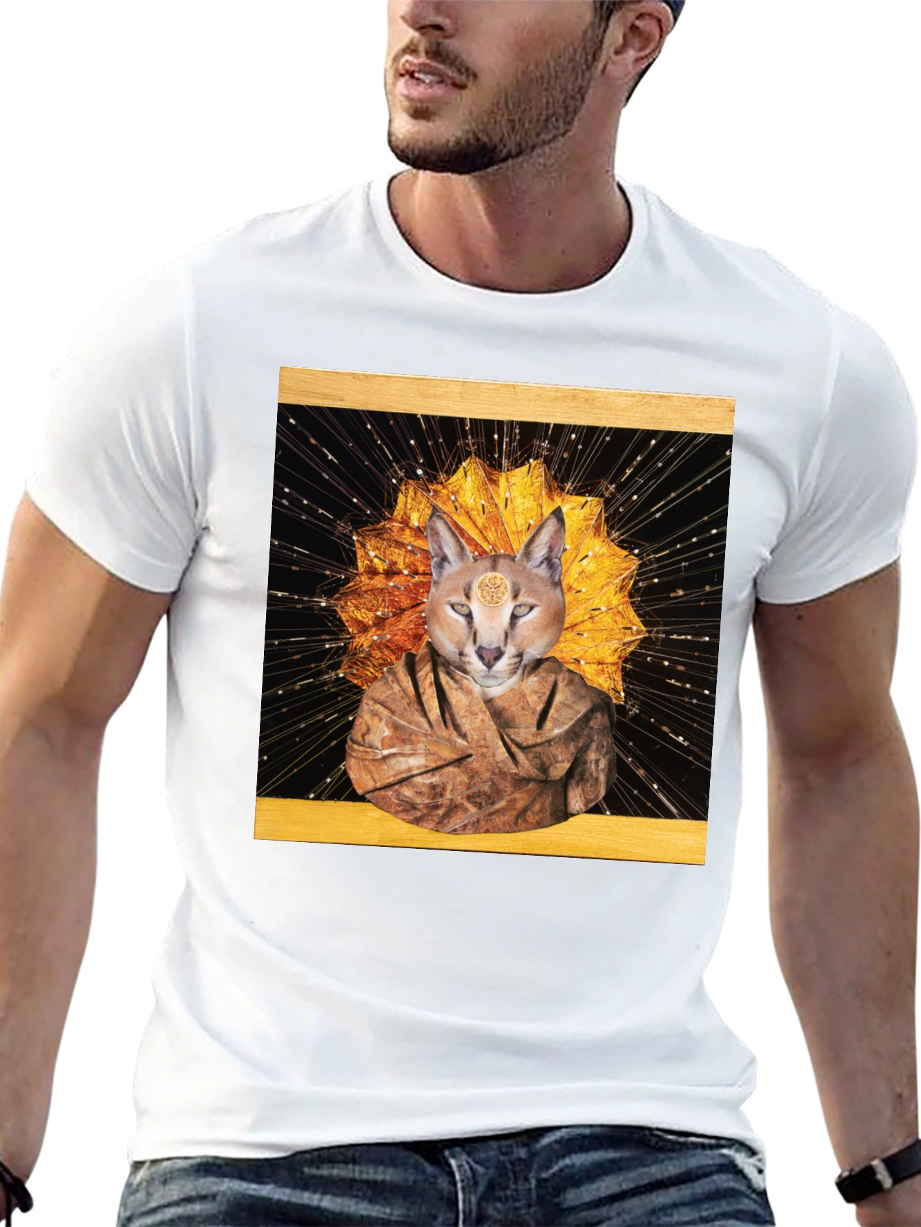 Mystic Feline T-Shirt - Unique Graphic Tee