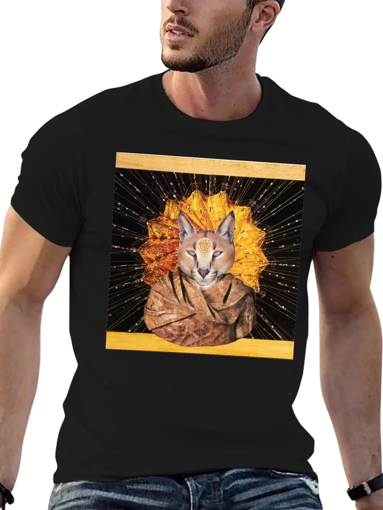 Mystic Feline T-Shirt - Unique Graphic Tee