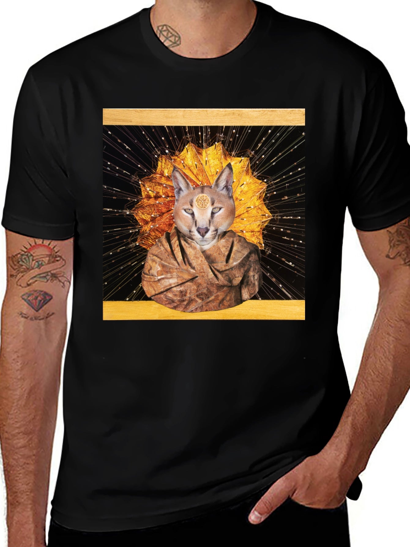 Mystic Feline T-Shirt - Unique Graphic Tee