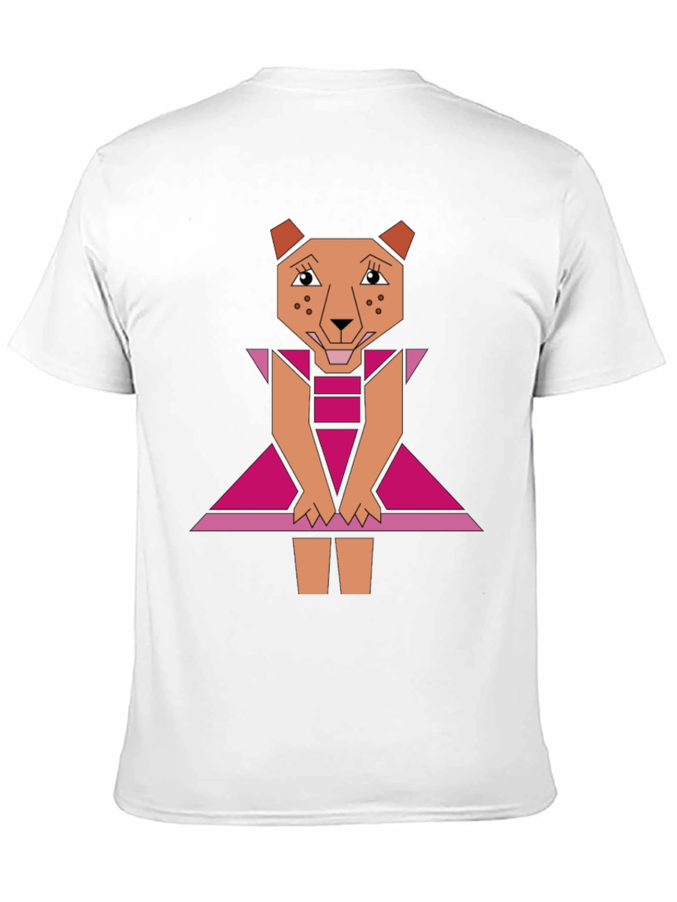 Geometric Cheetah Dress Graphic Tee