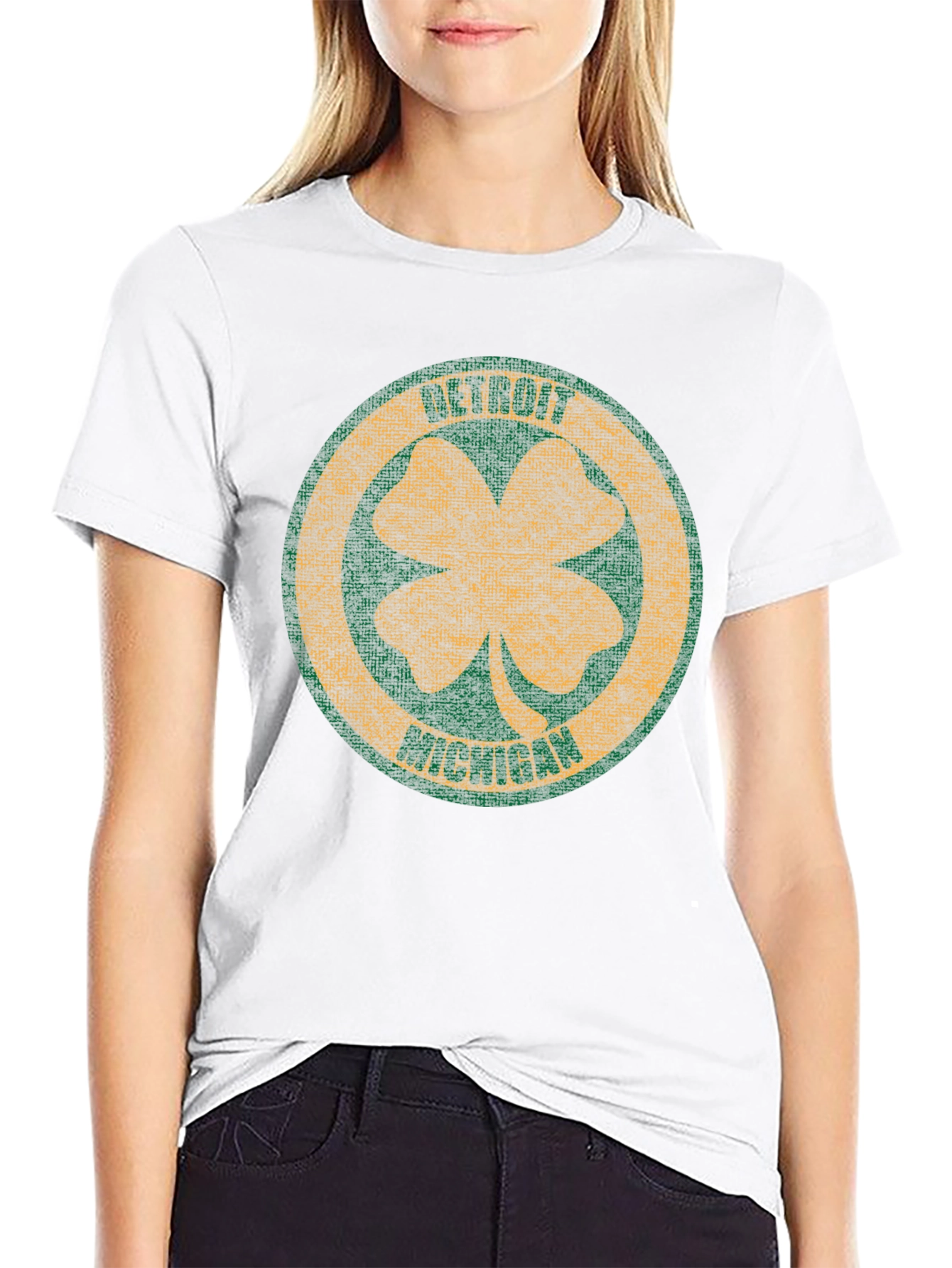 Detroit Michigan Clover T-Shirt