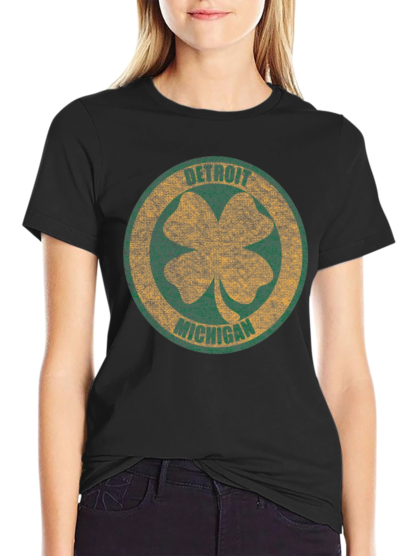 Detroit Michigan Clover T-Shirt