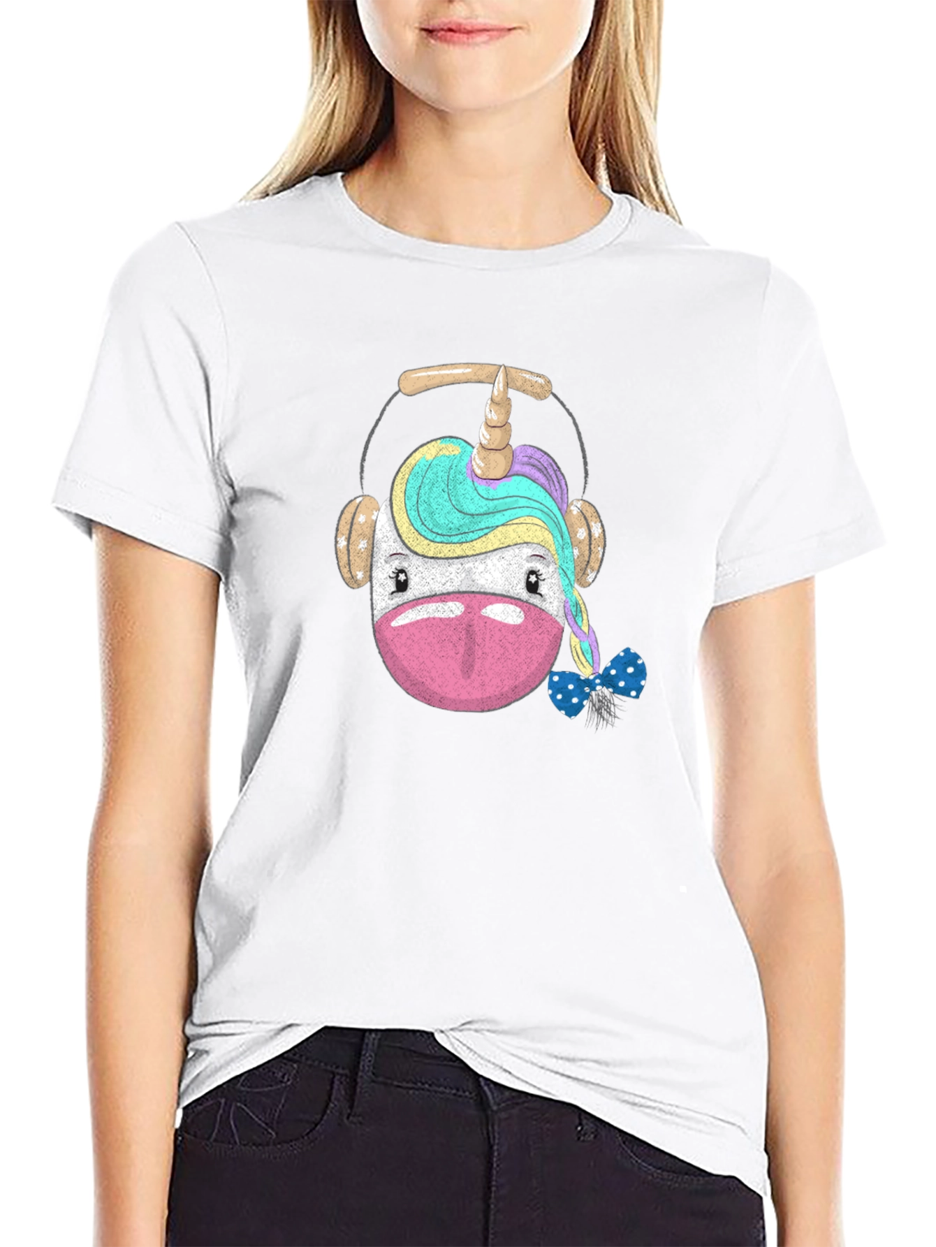 Unicorn Headphone Graphic T-Shirt