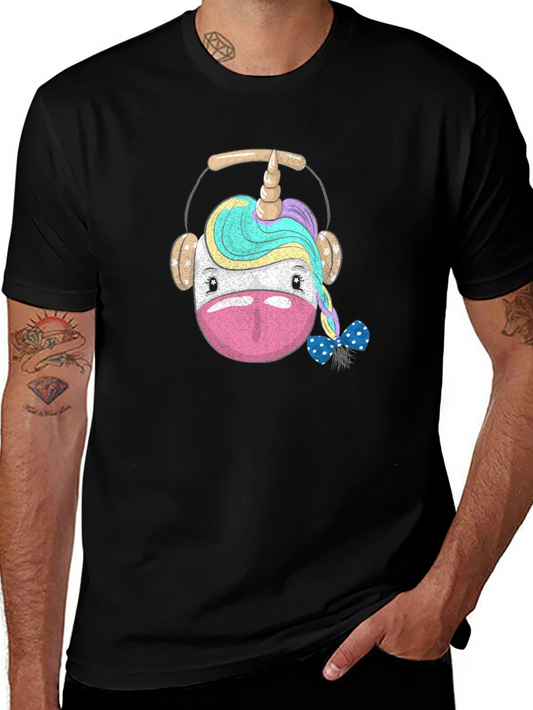 Unicorn Headphone Graphic T-Shirt