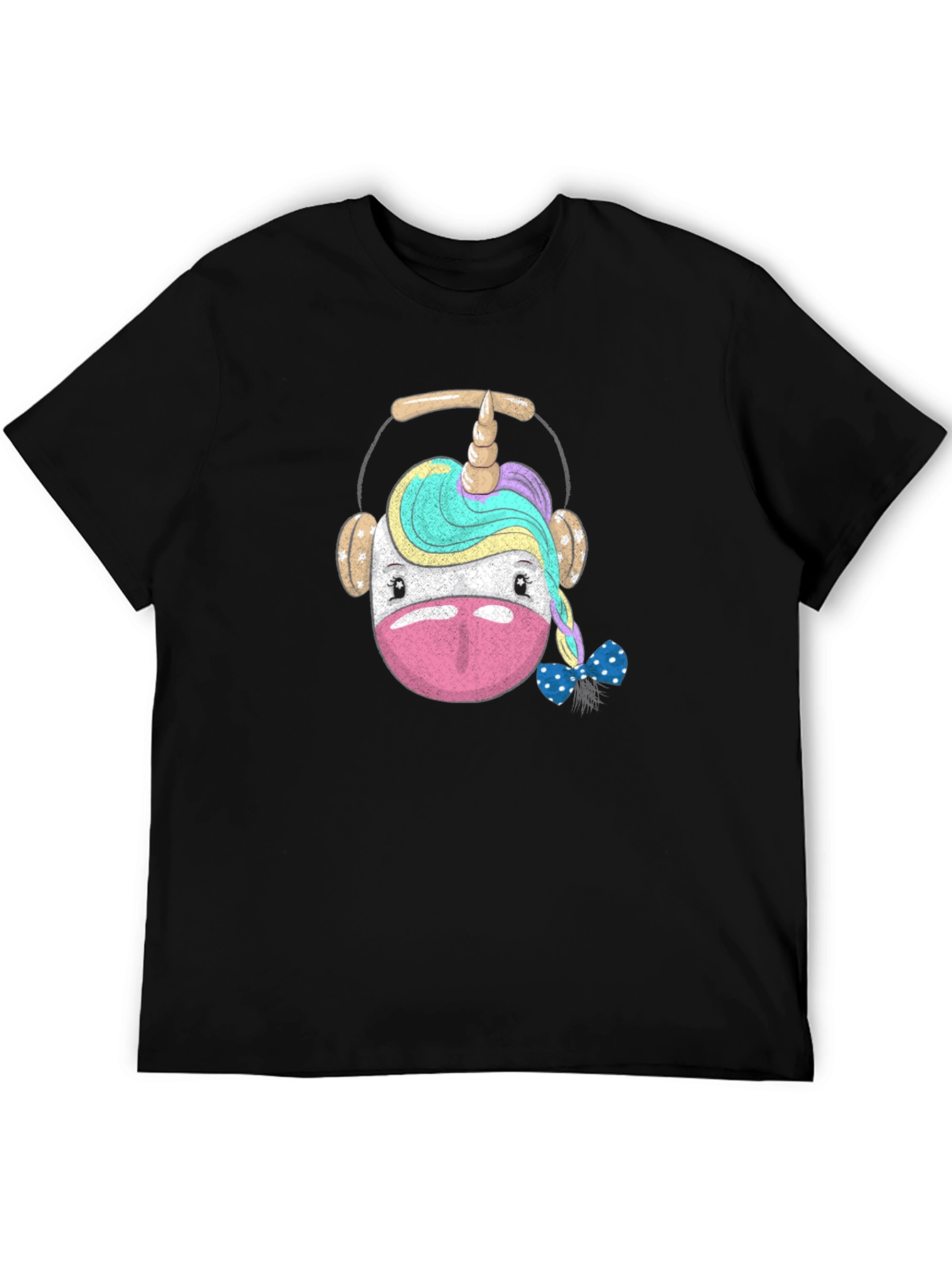 Unicorn Headphone Graphic T-Shirt