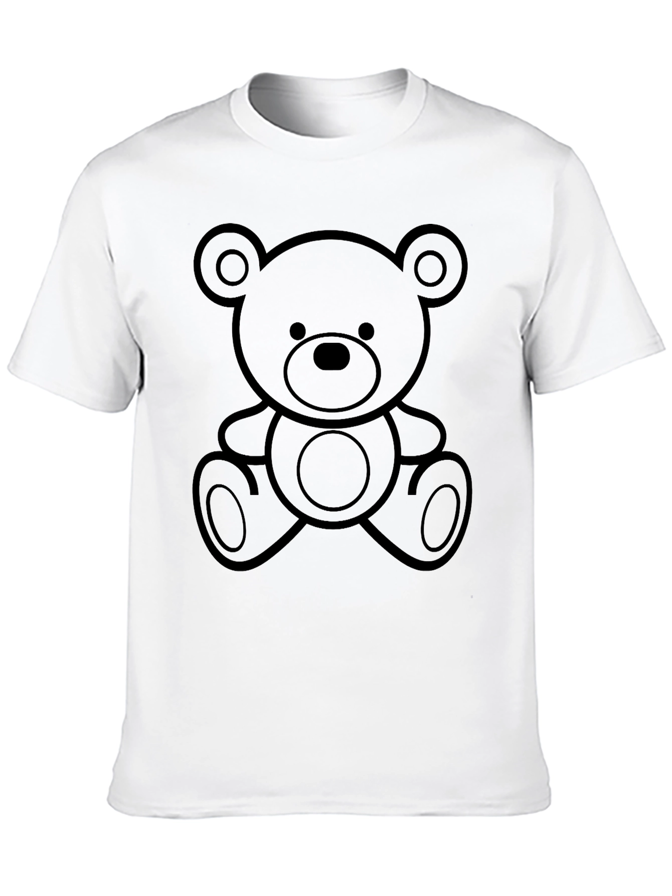 Teddy Bear Graphic Black T-Shirt