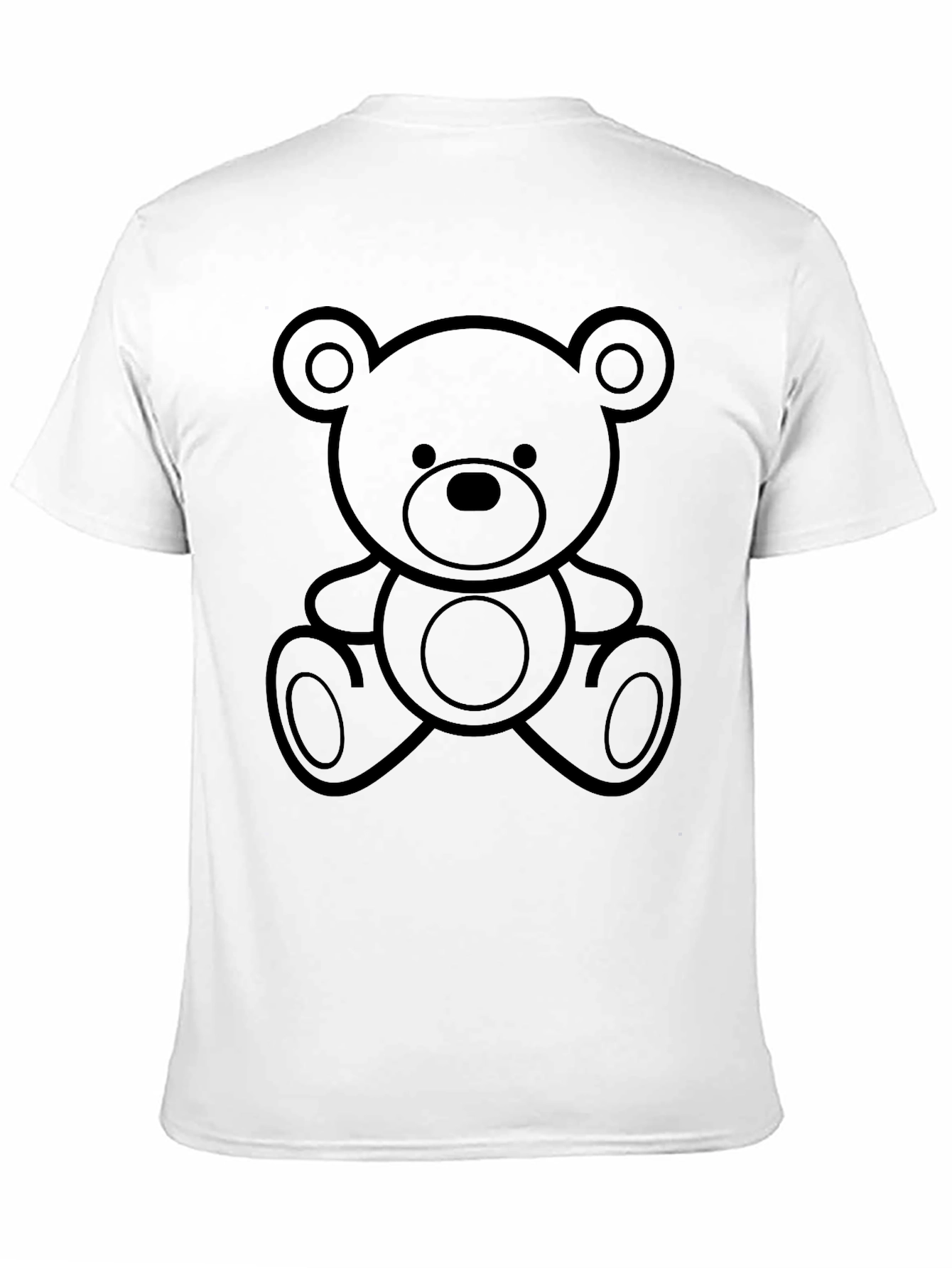 Teddy Bear Graphic Black T-Shirt
