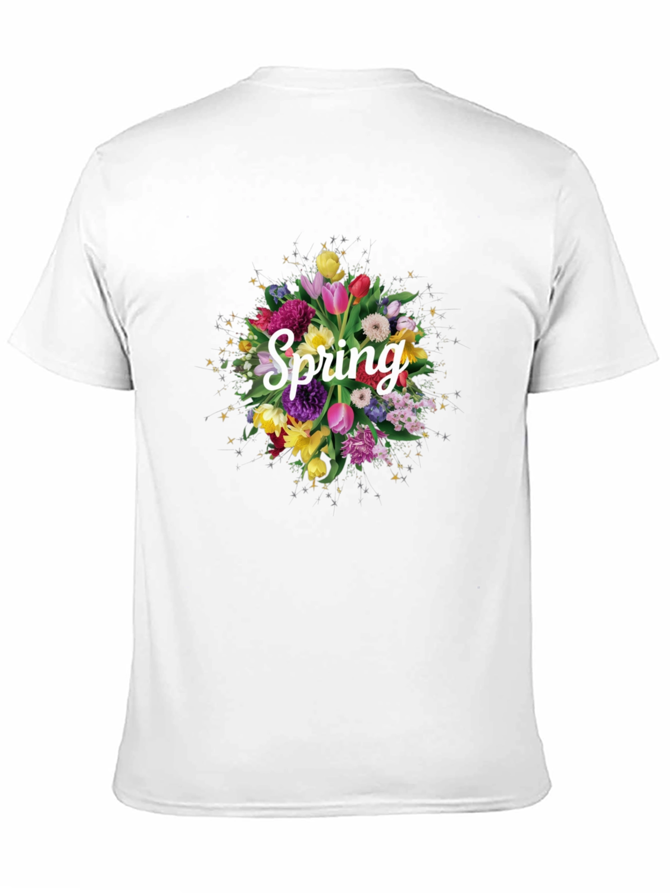 Floral Spring T-Shirt - Black