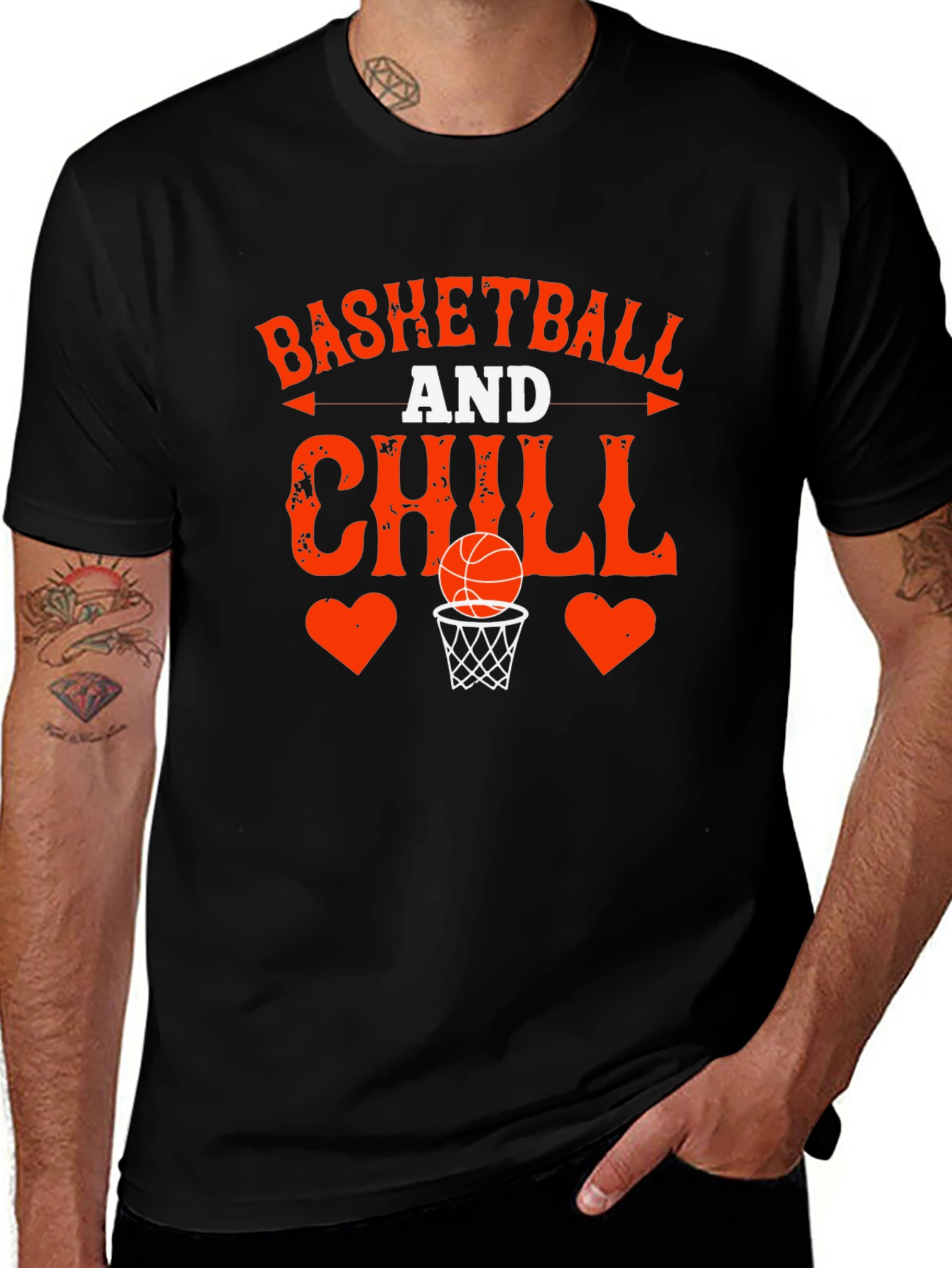 Basketball and Chill Graphic T-Shirt