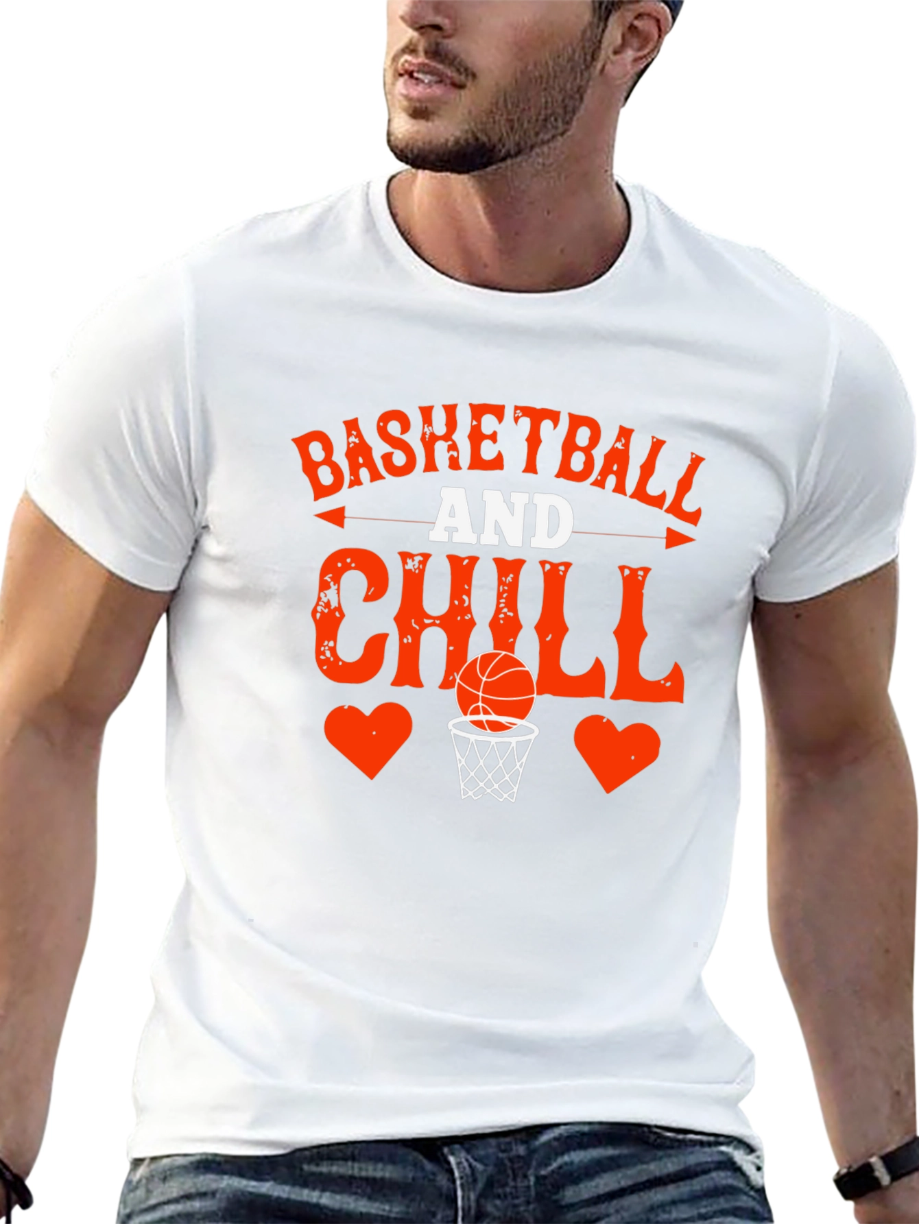 Basketball and Chill Graphic T-Shirt
