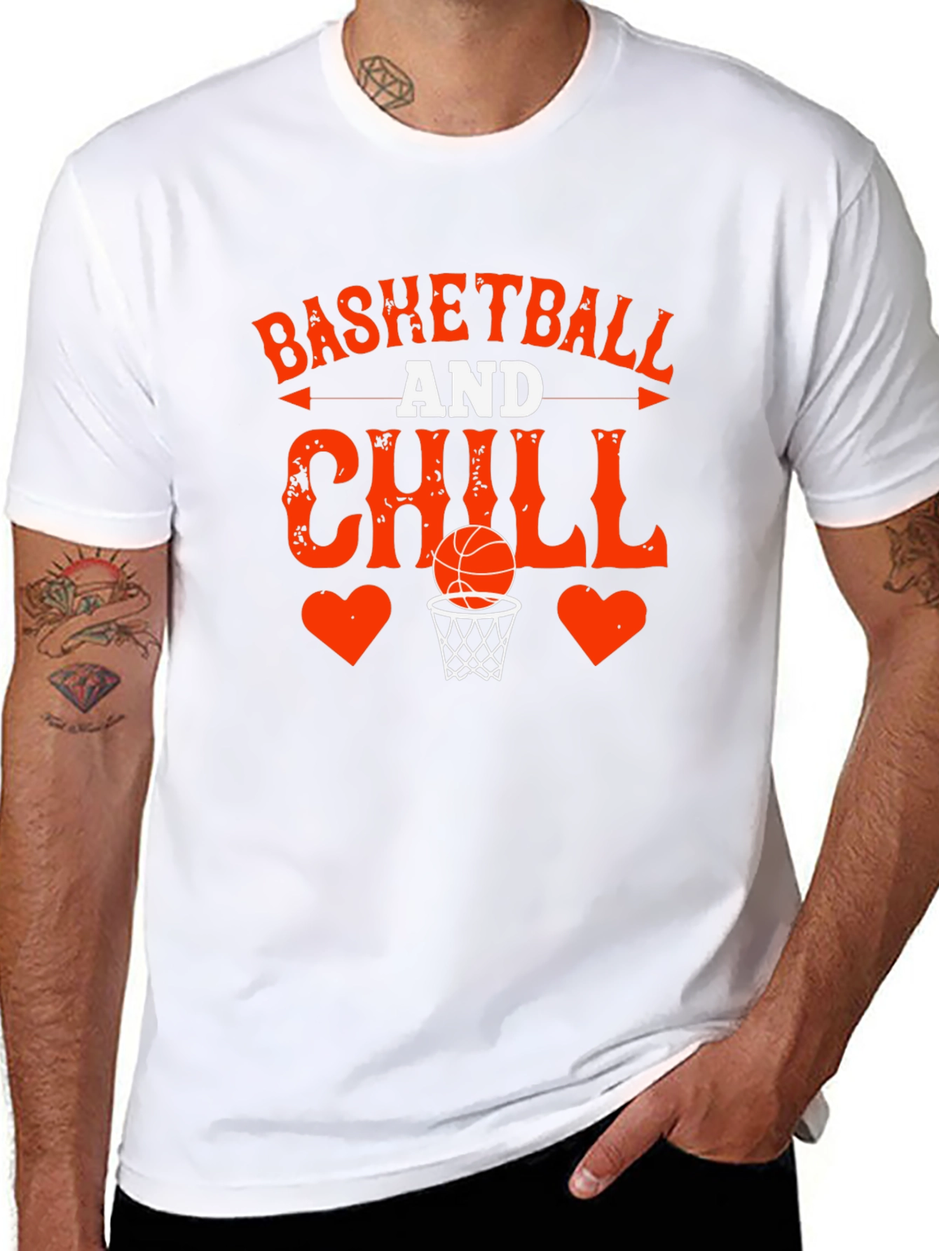 Basketball and Chill Graphic T-Shirt