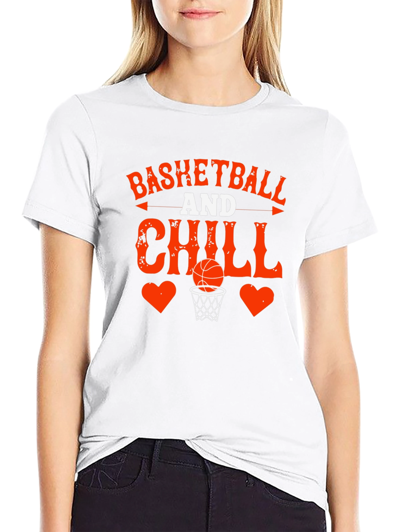 Basketball and Chill Graphic T-Shirt
