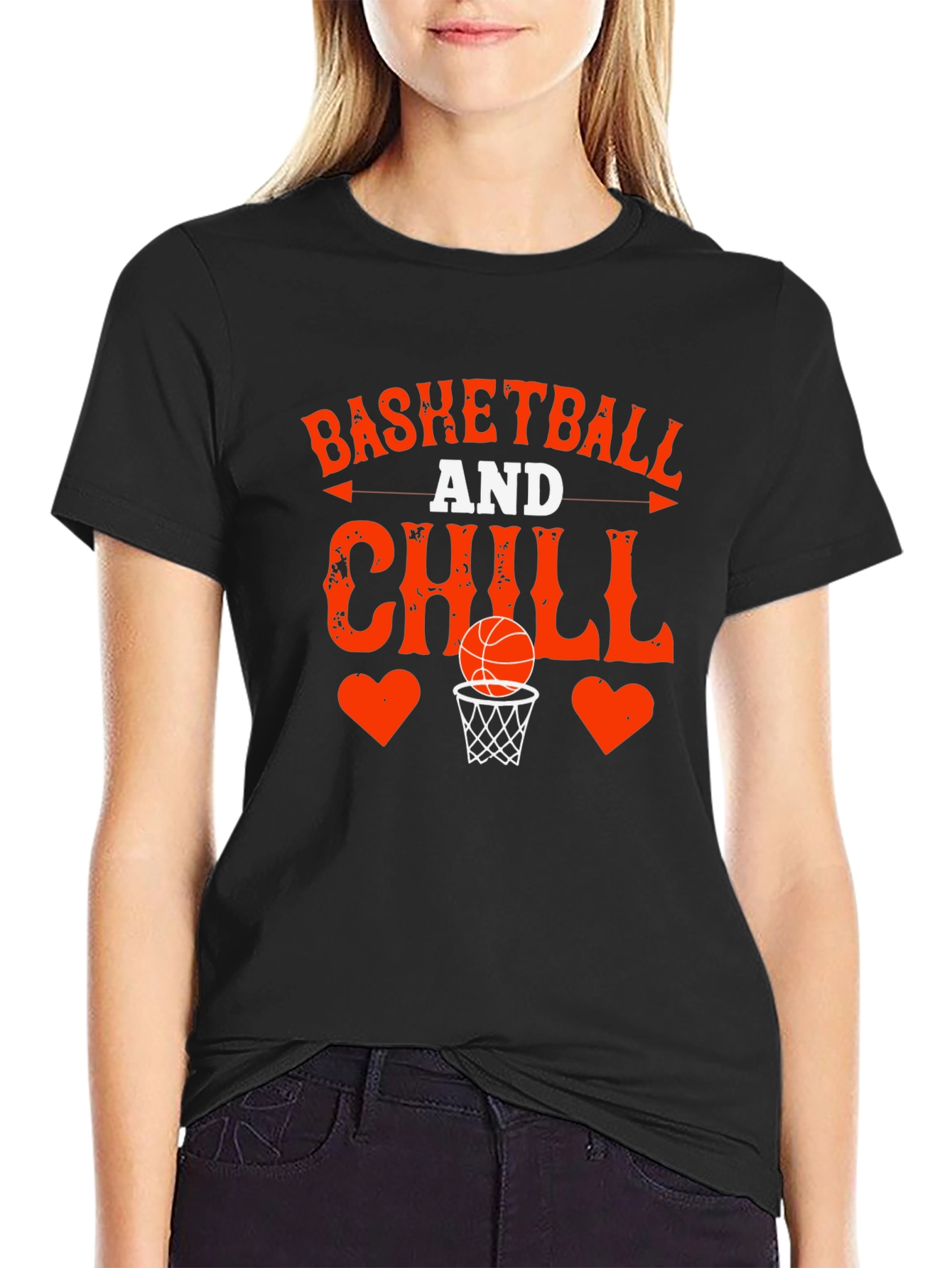 Basketball and Chill Graphic T-Shirt