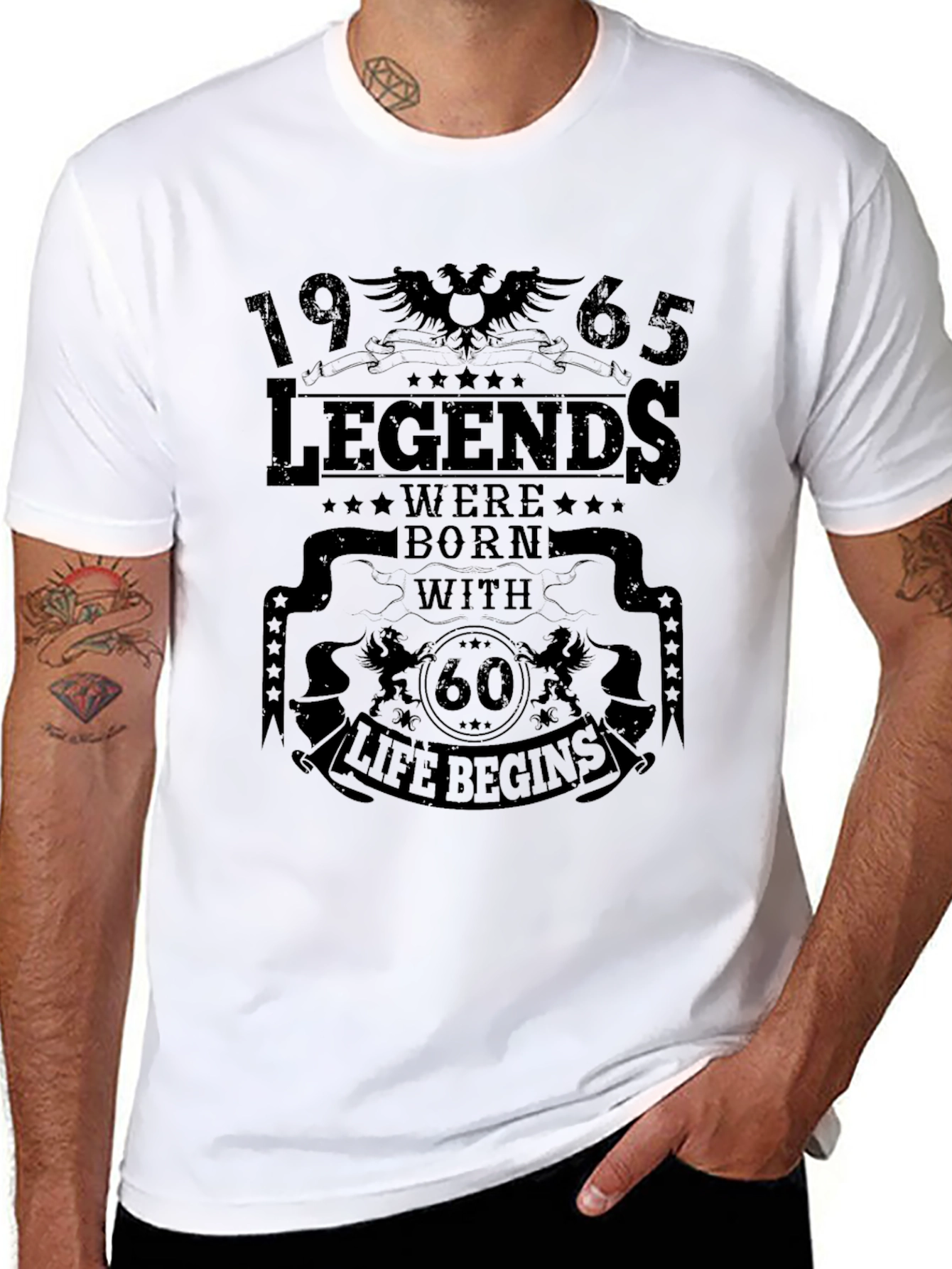 Legends Born in 1965 - 60th Birthday T-Shirt