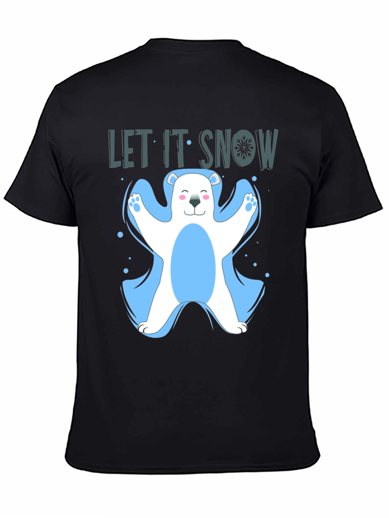 Let It Snow Polar Bear Graphic T-Shirt