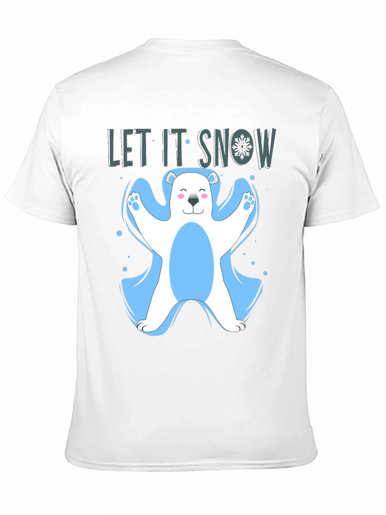 Let It Snow Polar Bear Graphic T-Shirt