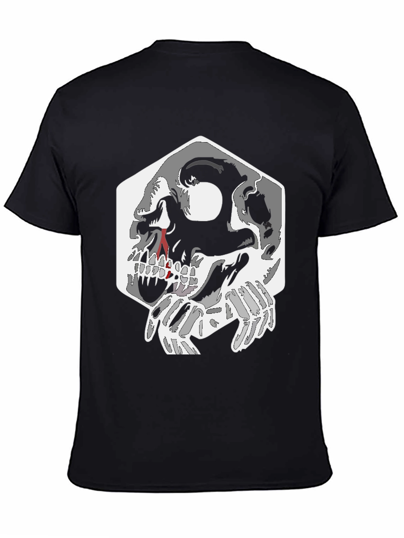 Skull Graphic Tee - Black