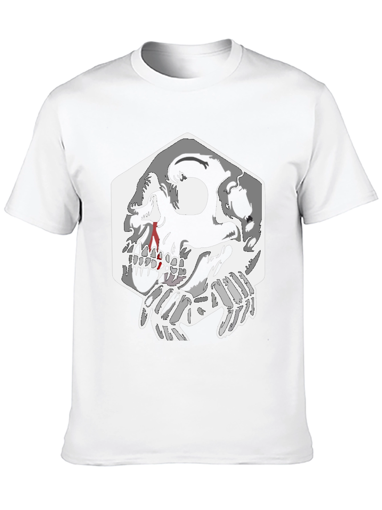 Skull Graphic Tee - Black