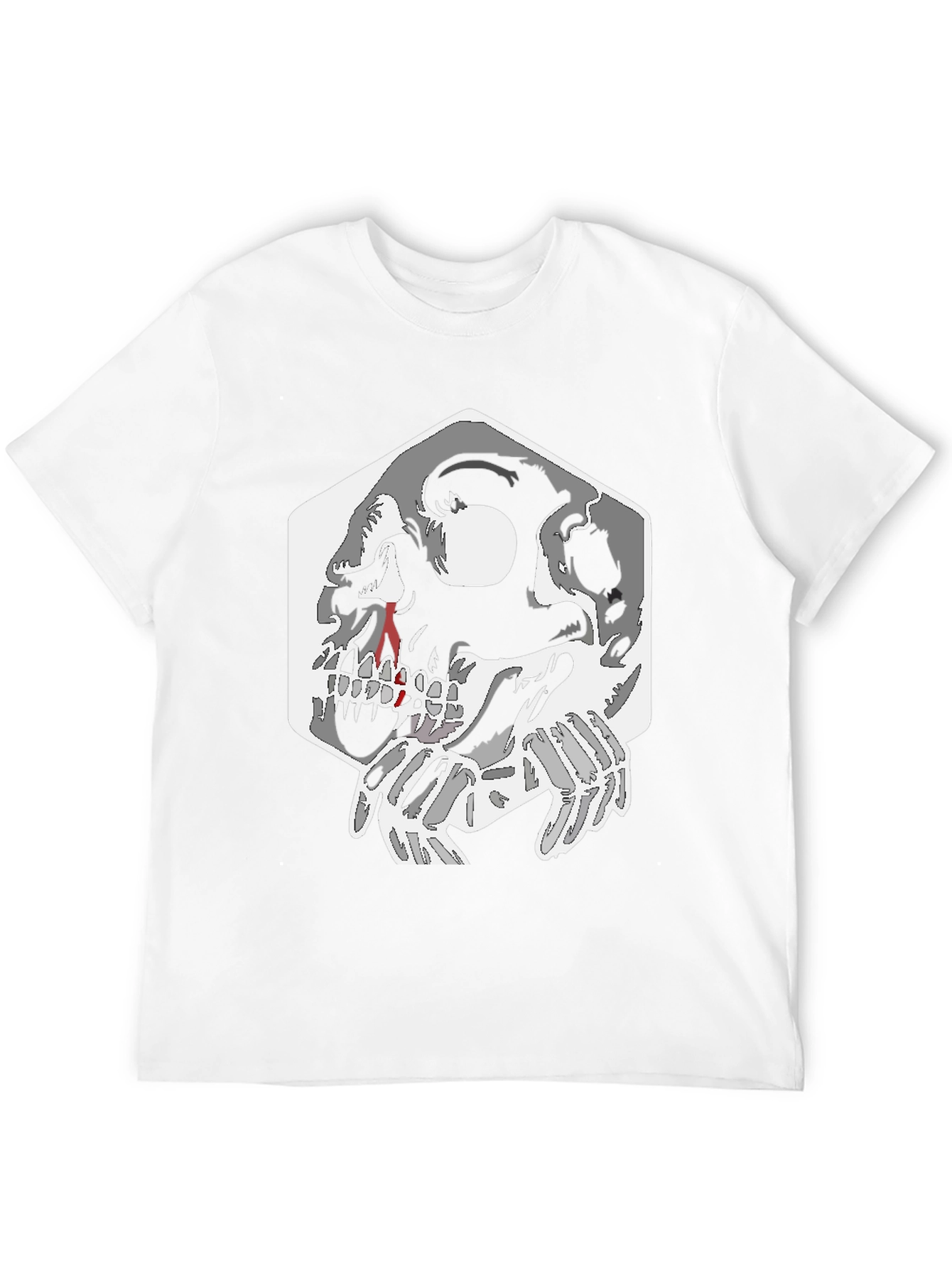 Skull Graphic Tee - Black