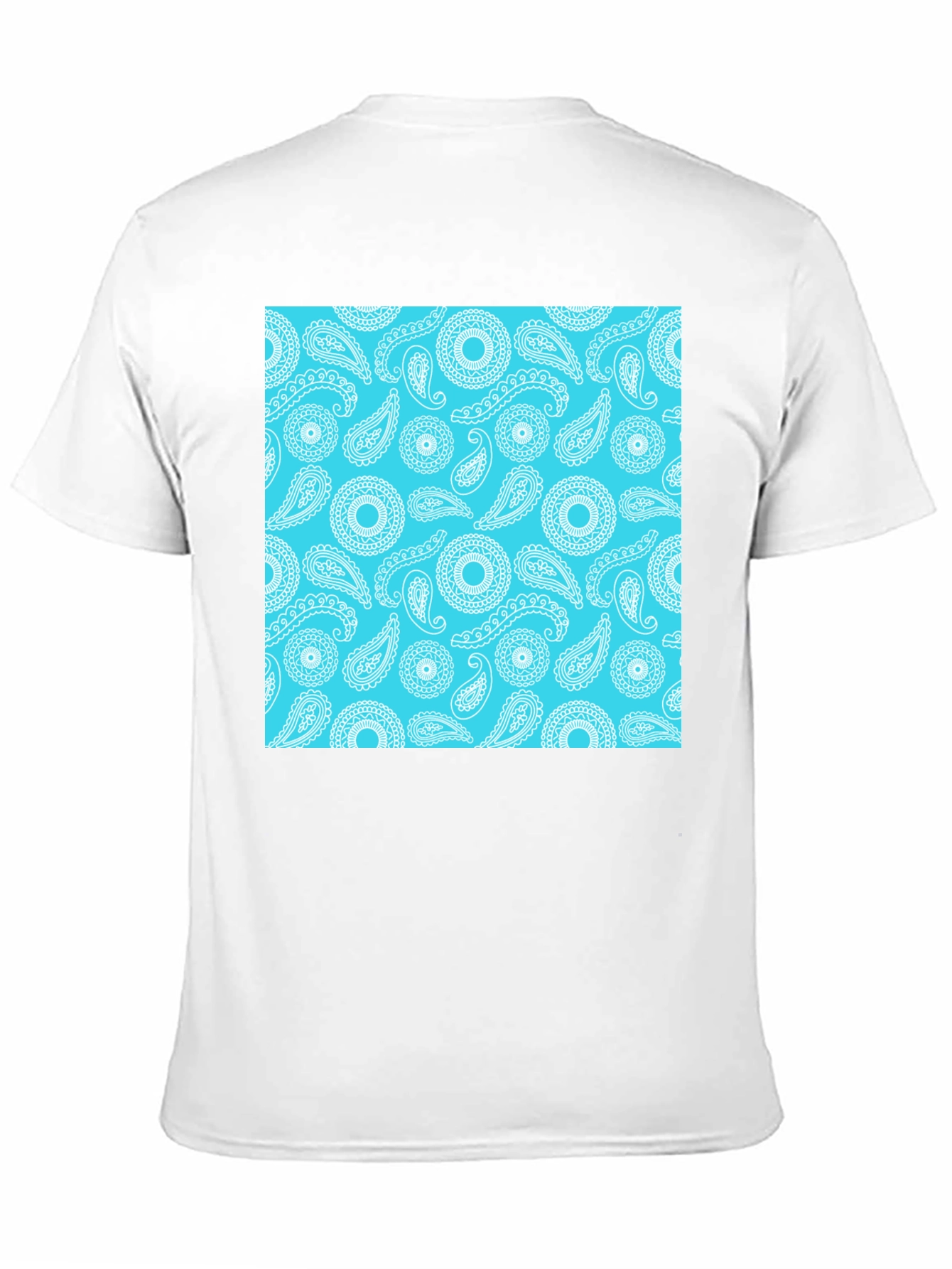 Paisley Pattern Tee - Stylish Black T-Shirt