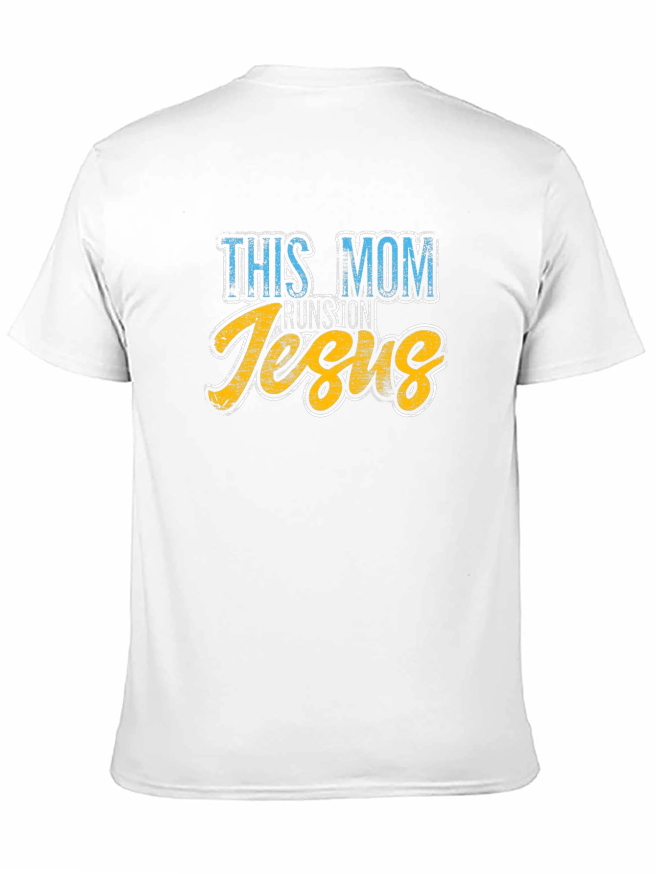 This Mom Runs on Jesus Graphic T-Shirt