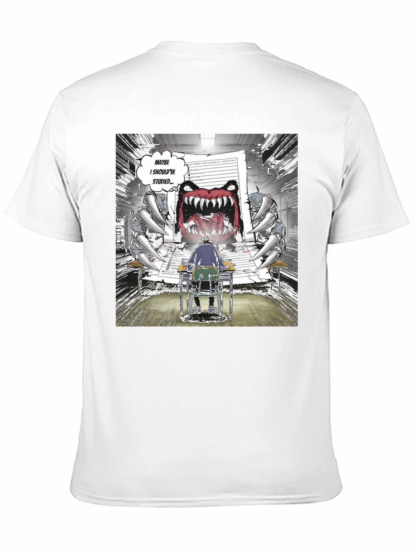 Study Monster Graphic Tee - Black Cotton T-Shirt