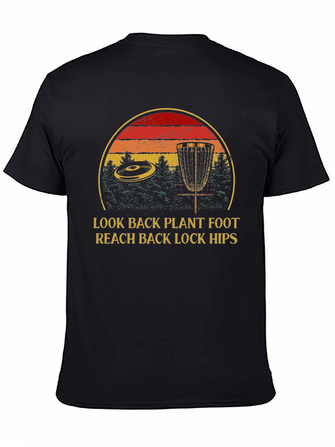 Disc Golf T-Shirt - Throw Back Plant Foot Tee